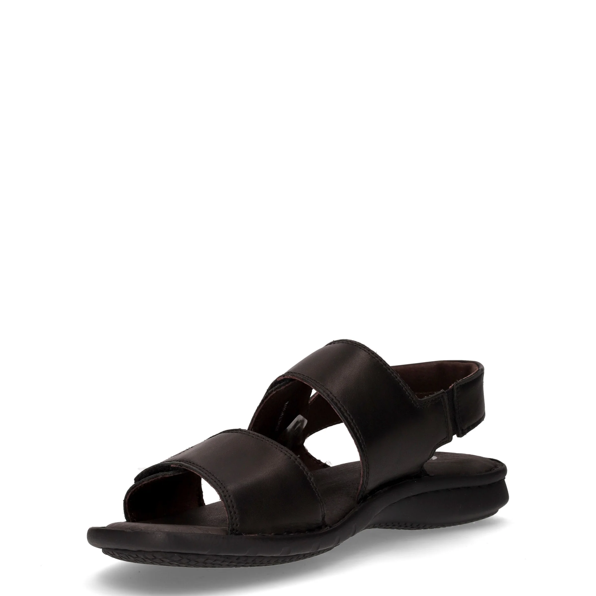 Sandalo con strappi in pelle nero - Image 3