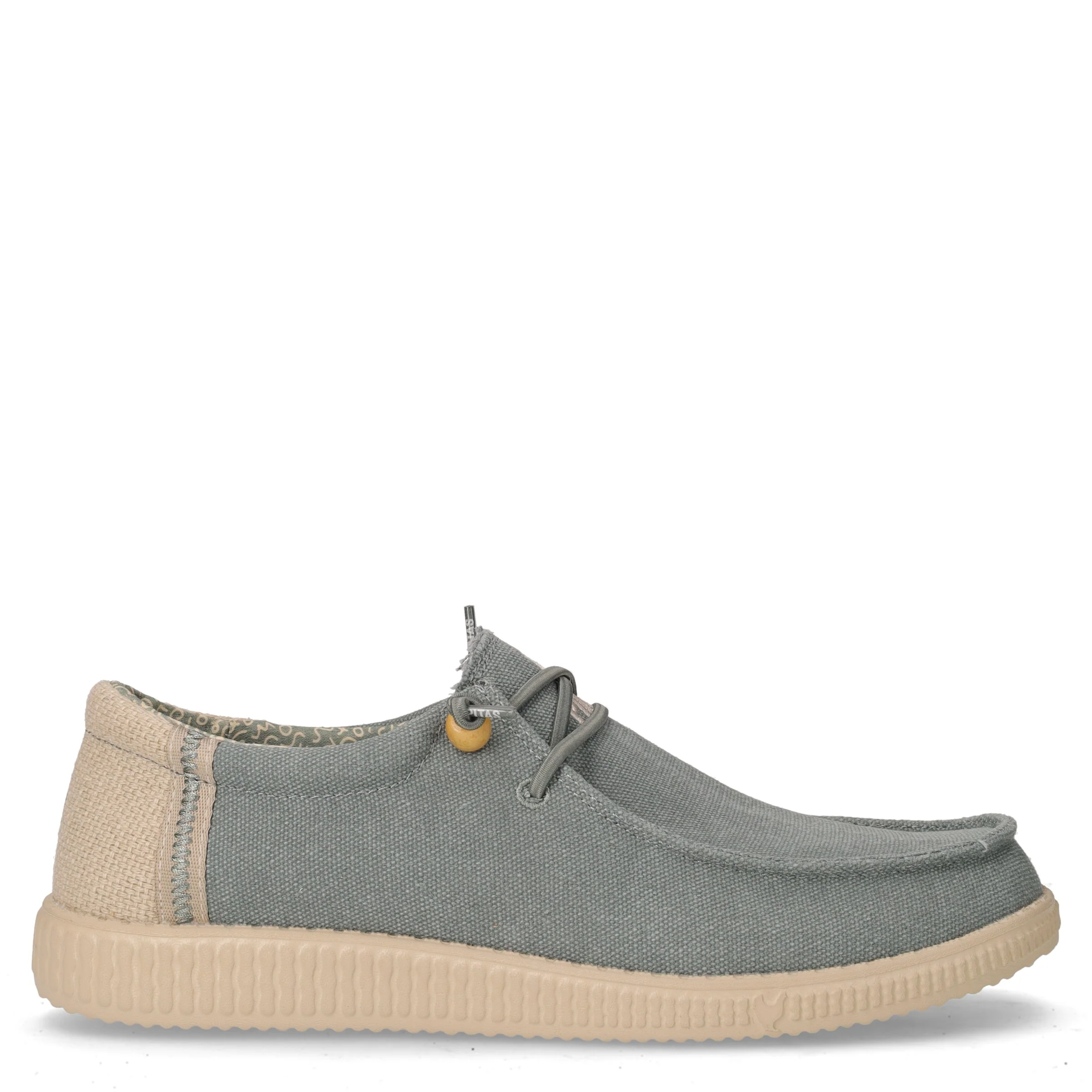 Stringata casual in tessuto verde acqua