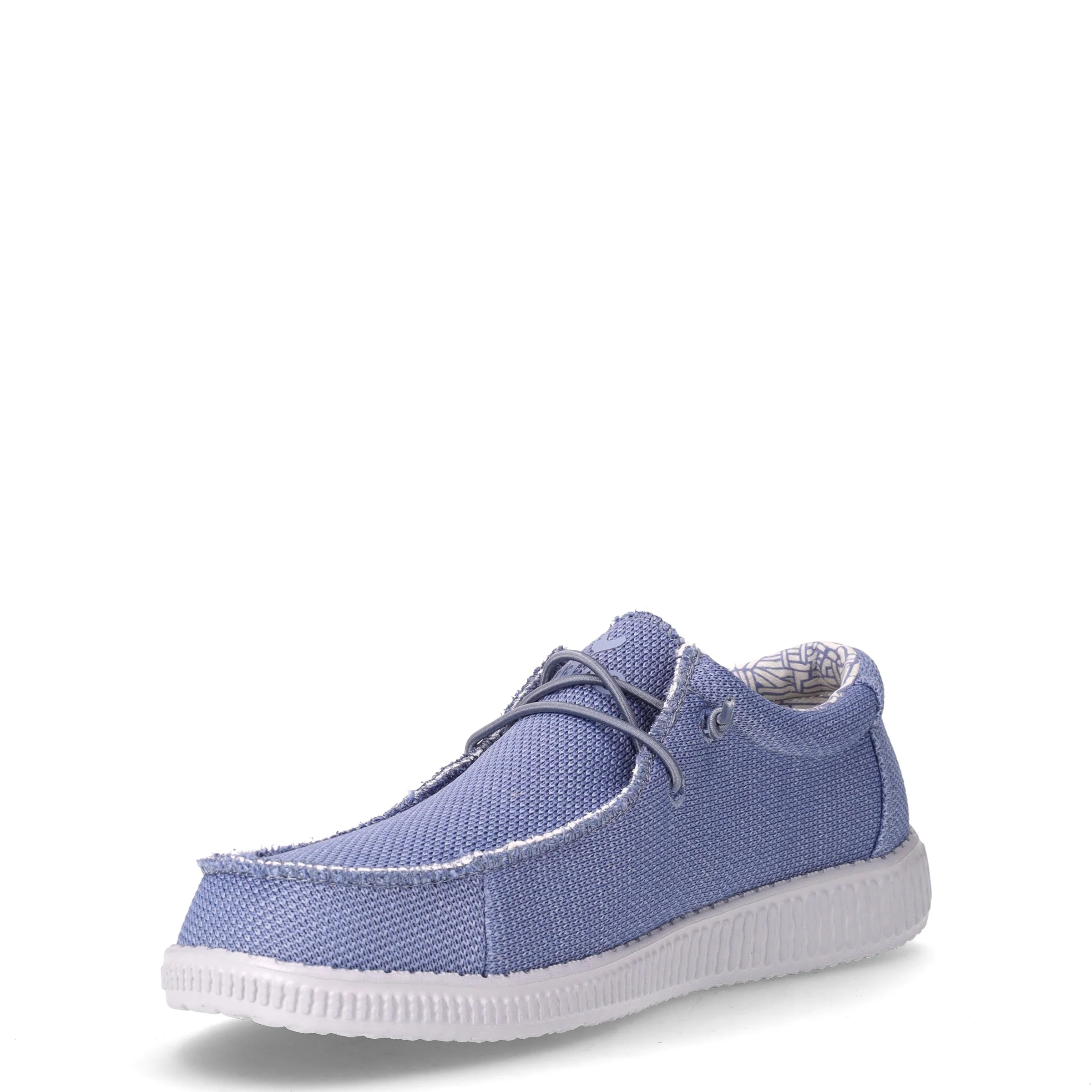 Stringata sportiva in tessuto azzurro - Image 3