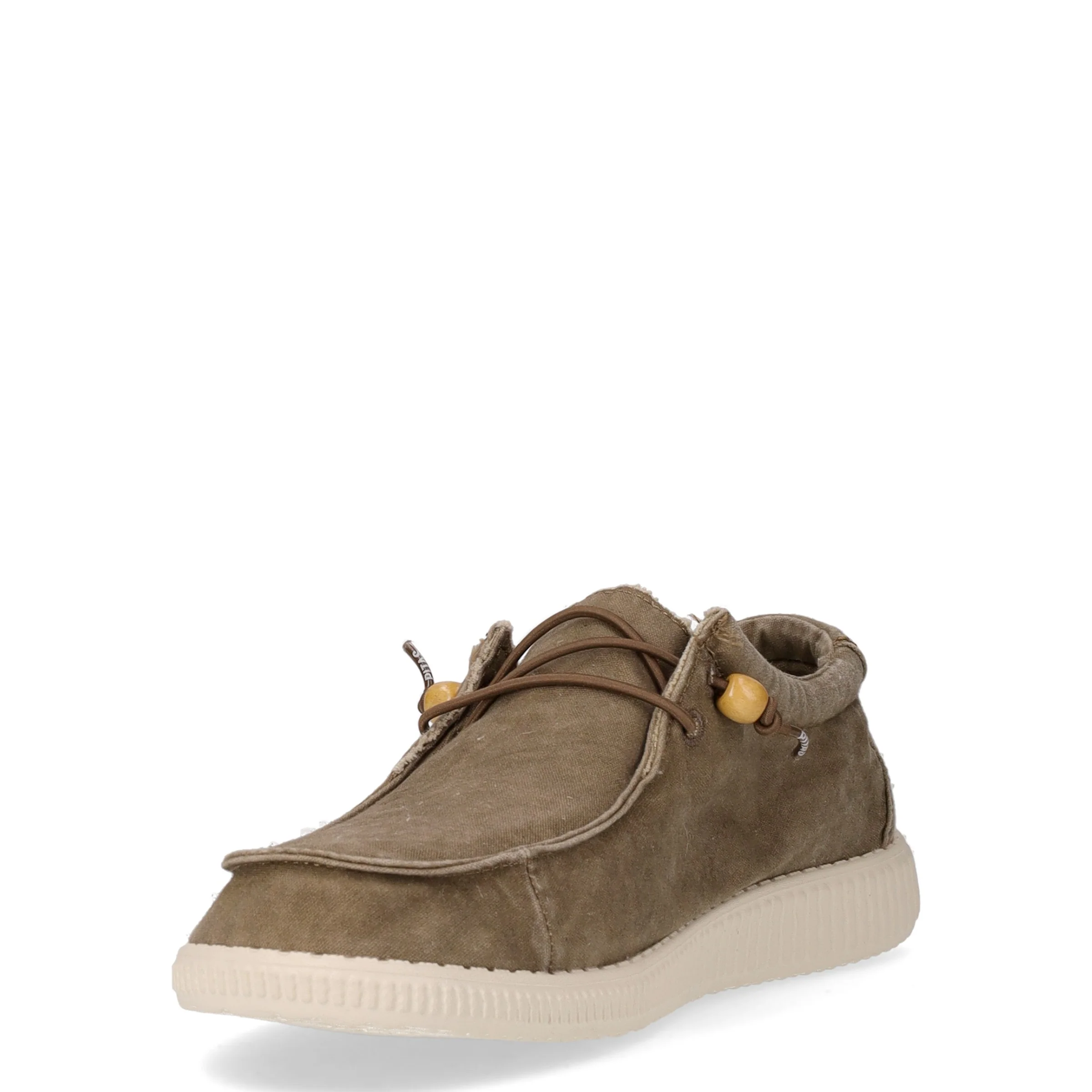 Stringata sportiva in tessuto taupe - Image 3