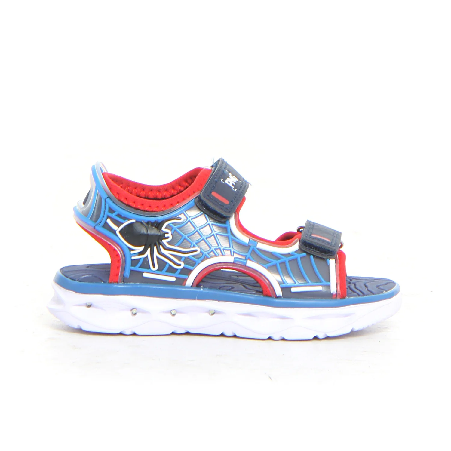 Sandalo spider man con luci bambino navy royal