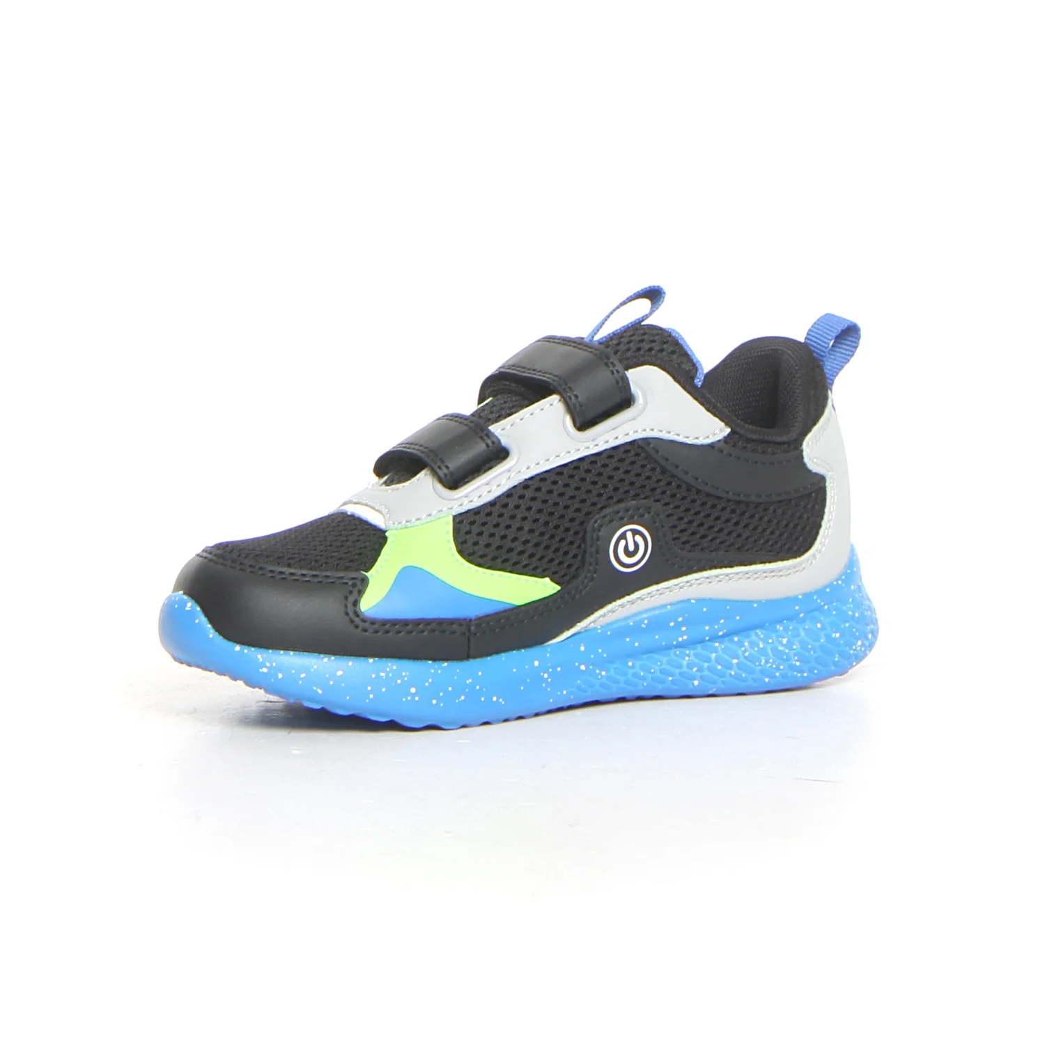 Sneaker con luci da bambino grigio nero - Image 3