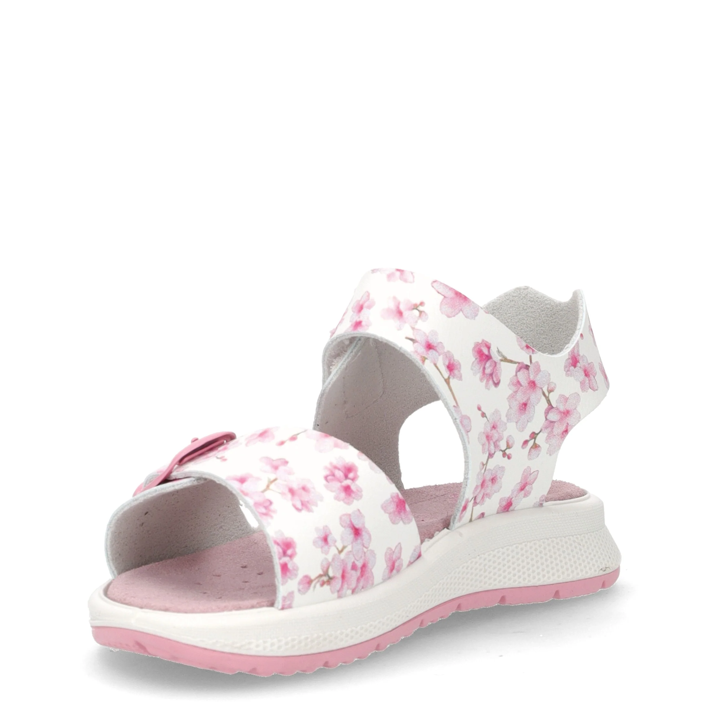 Sandalo in ecopelle bambina bianco rosa - Image 3