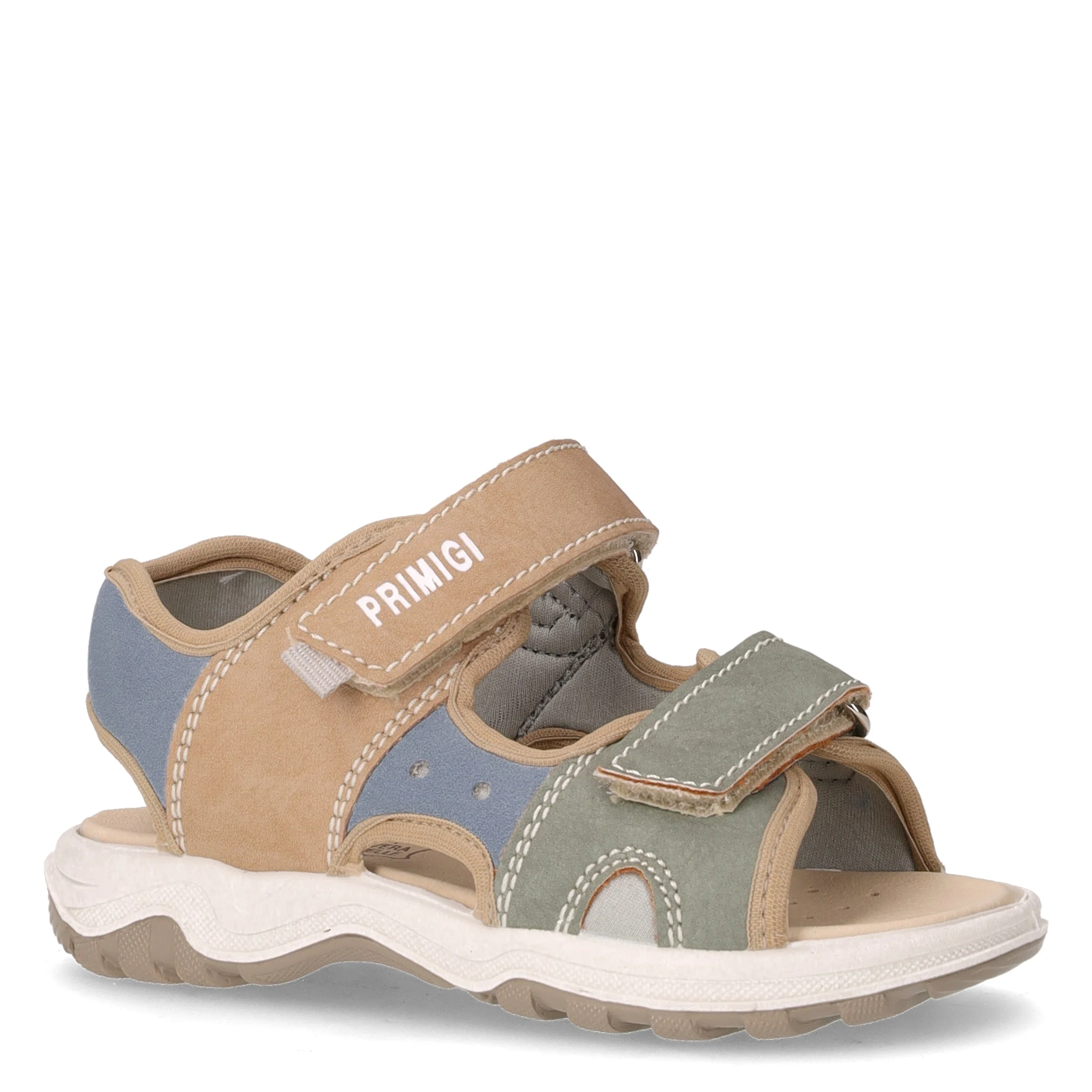 Sandalo in ecopelle bambino beige azzurro - Image 2