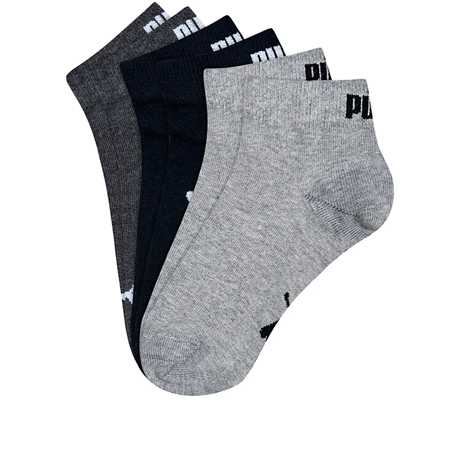 Calze 3 pack bambino black grey