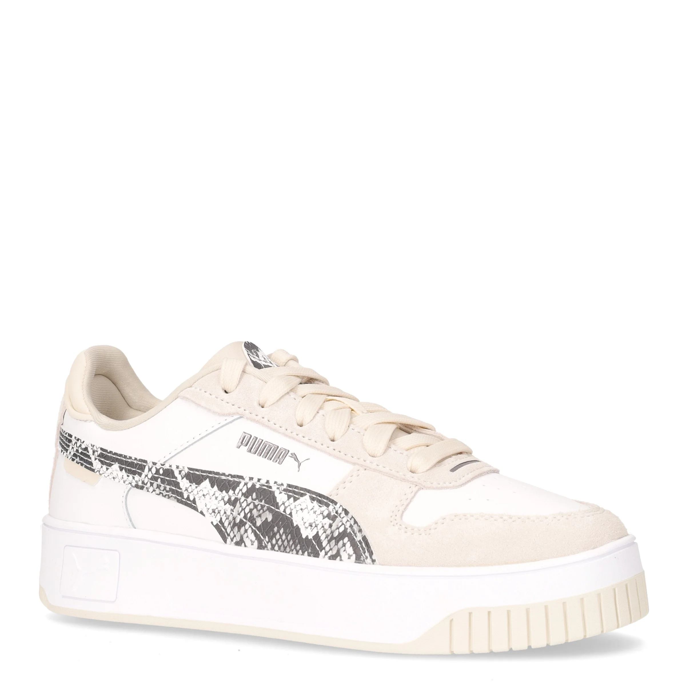 Carina Street Snake sneaker in pelle bianco beige - Image 2
