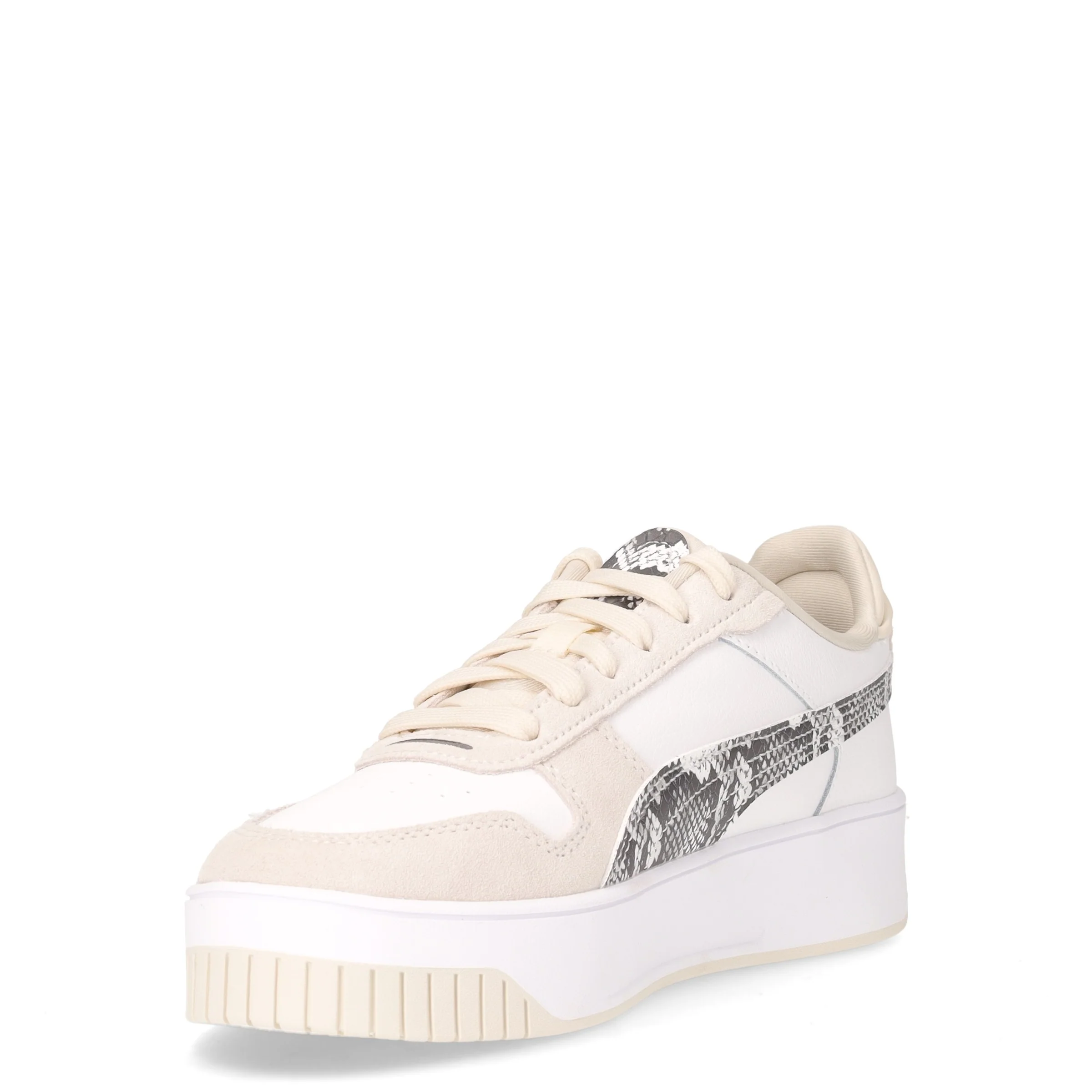 Carina Street Snake sneaker in pelle bianco beige - Image 3