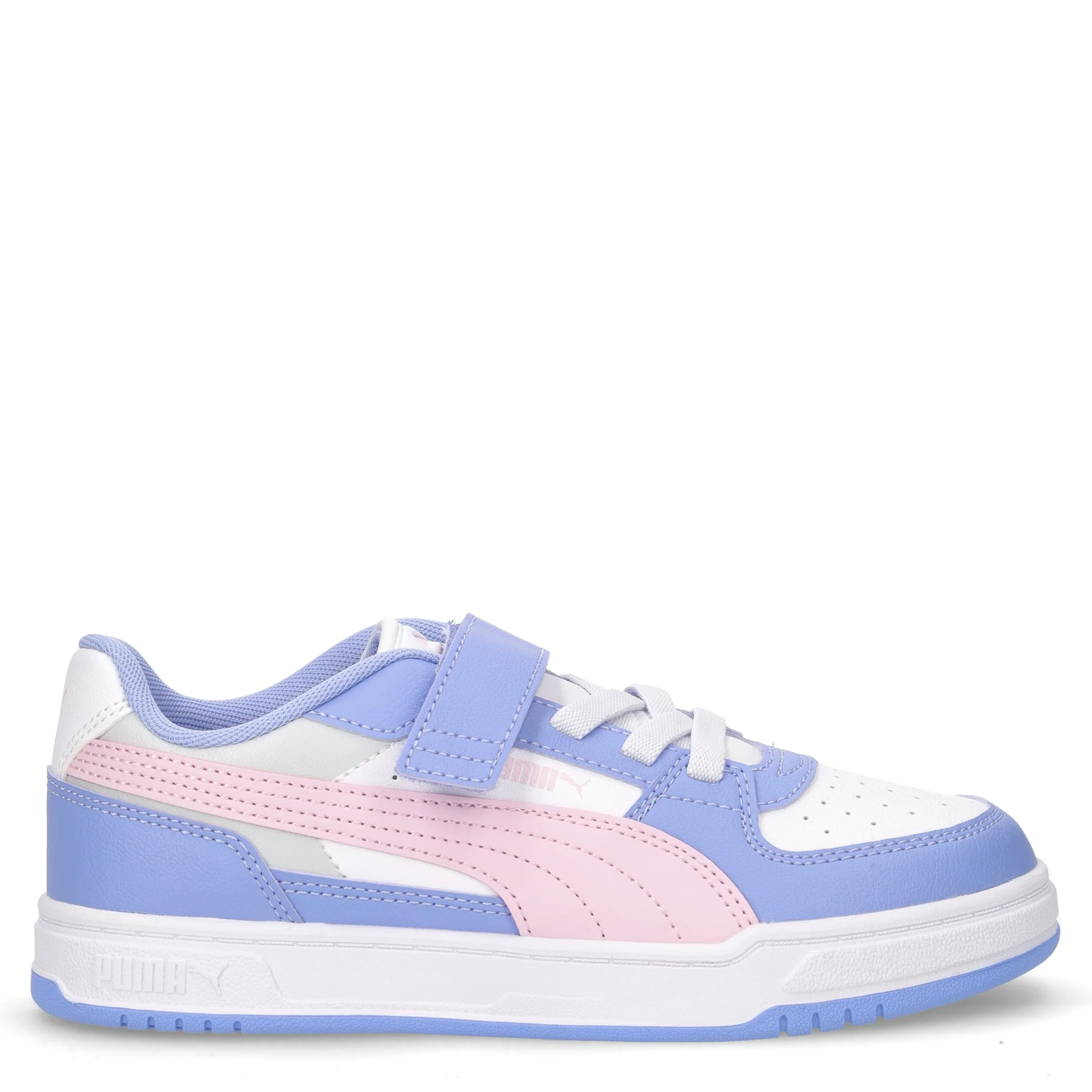 Caven III Block sneaker in ecopelle bambina lavanda rosa bianco