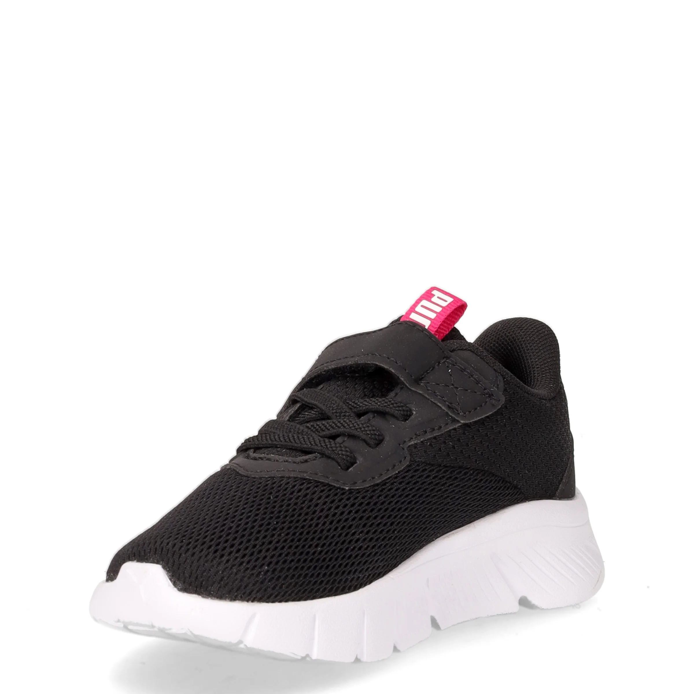 FlexFocus Modern sneaker bambina in tessuto nero fuxia - Image 3