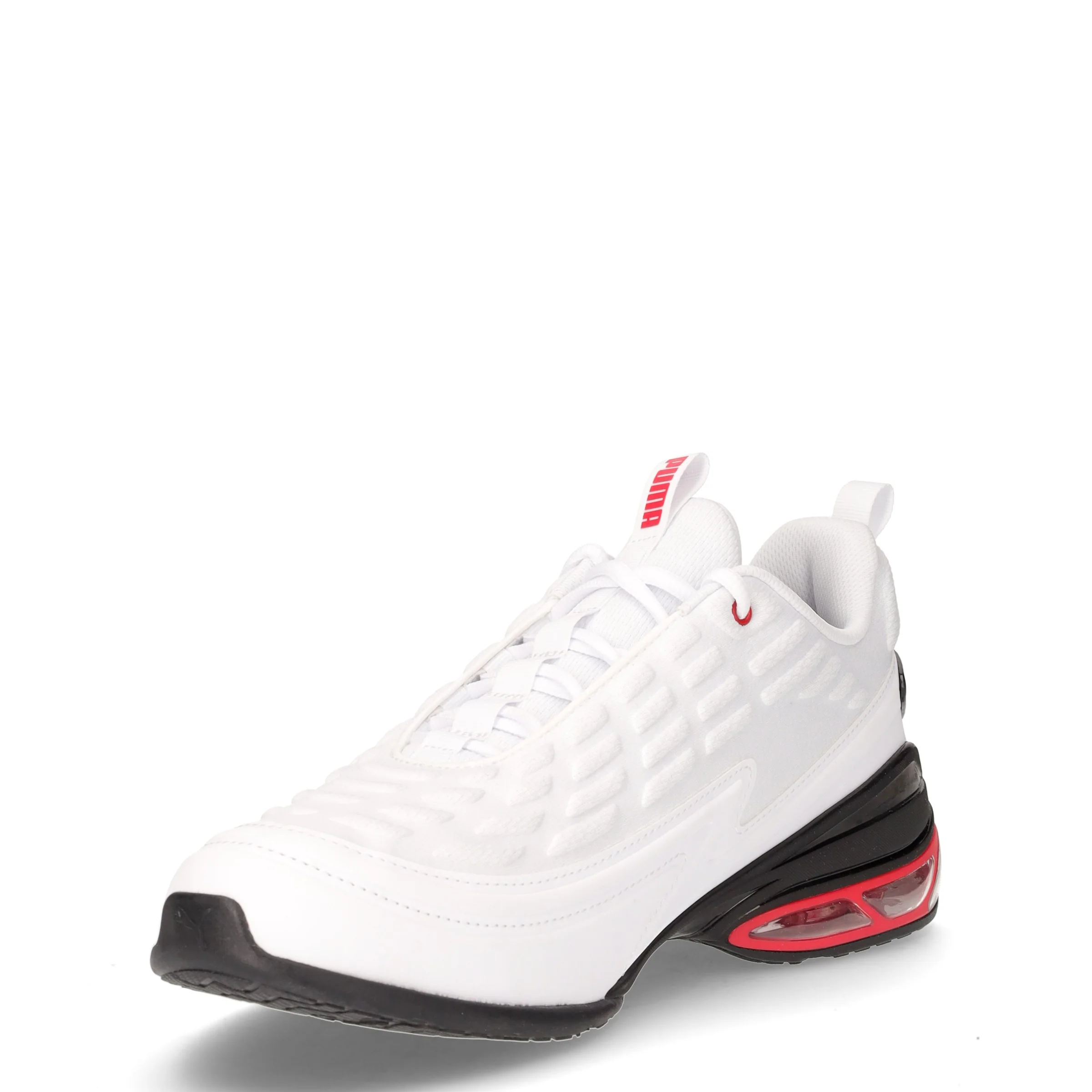 Meza sneaker in tessuto ed ecopelle bianco nero - Image 3