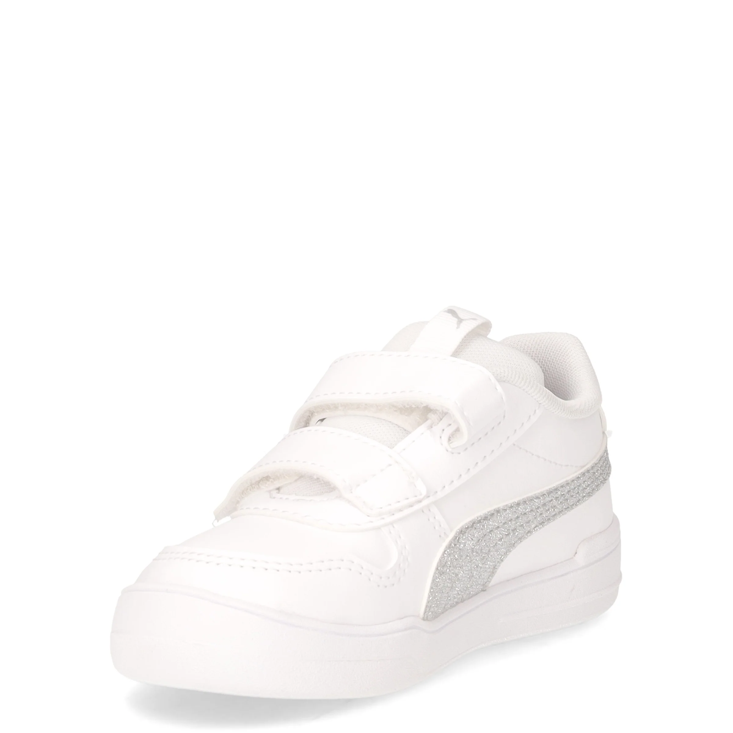 Multiflex Glitz sneaker in ecopelle bambina bianco argento - Image 3