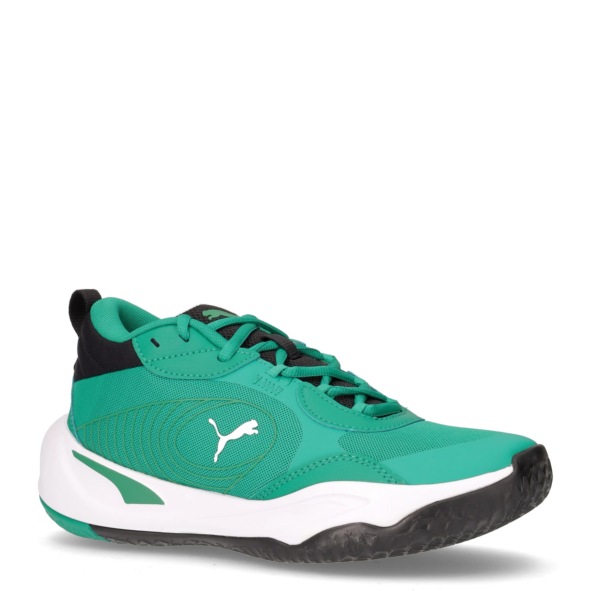Playmaker Pro Jr scarpa da basket ragazzo in ecopelle e tessuto verde - Image 2