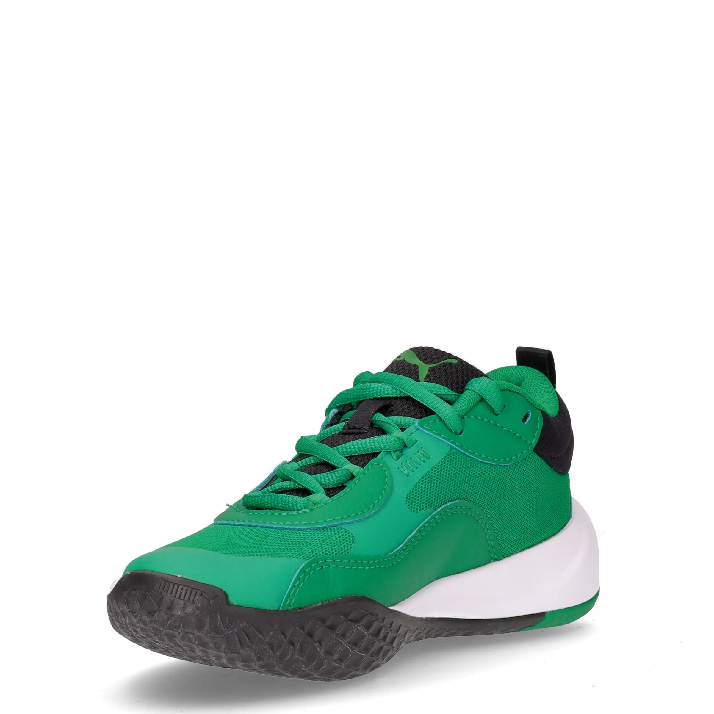 Playmaker Pro PS scarpa da basket bambino in ecopelle e tessuto verde - Image 3