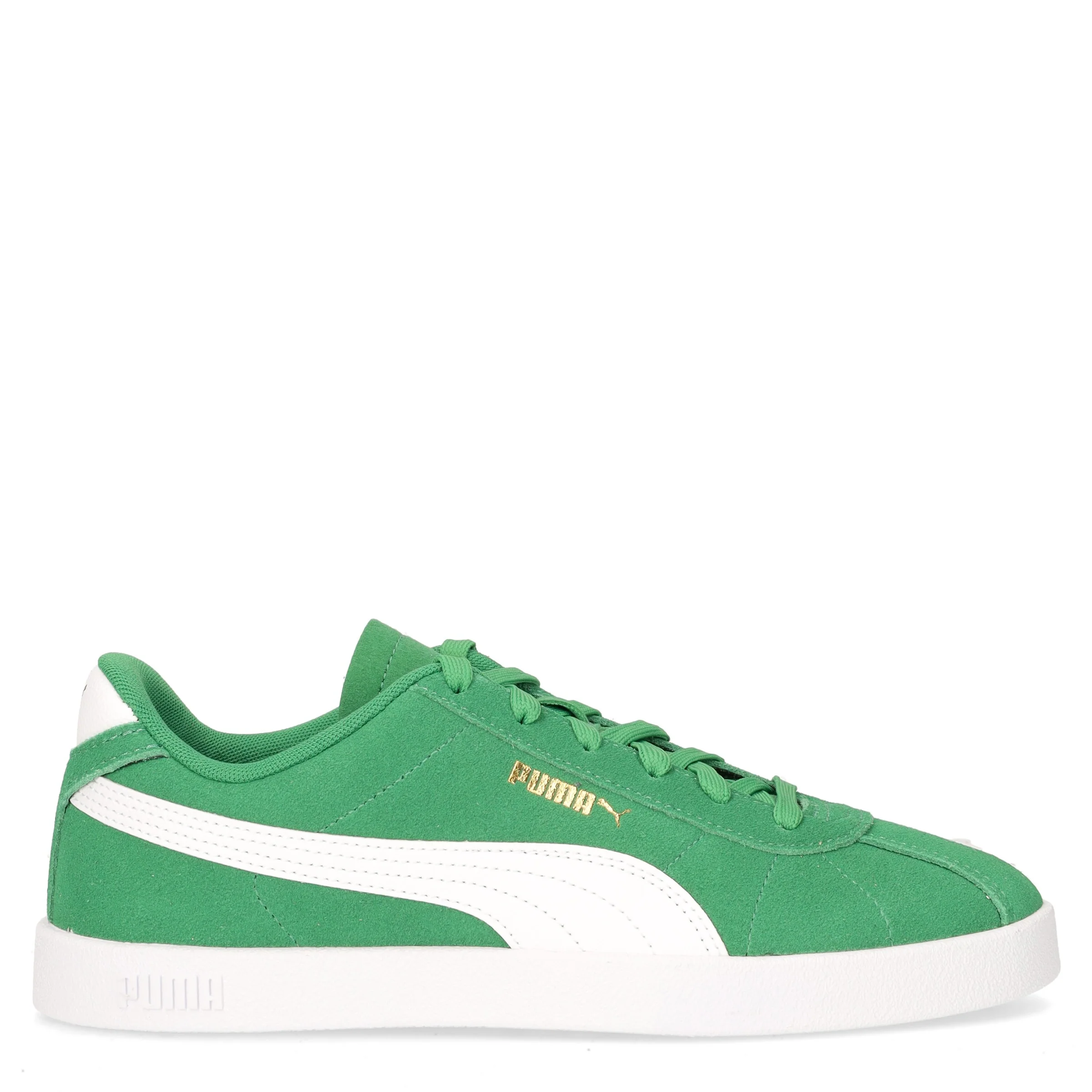 Puma Club II sneaker ragazzo in pelle scamosciata verde bianco