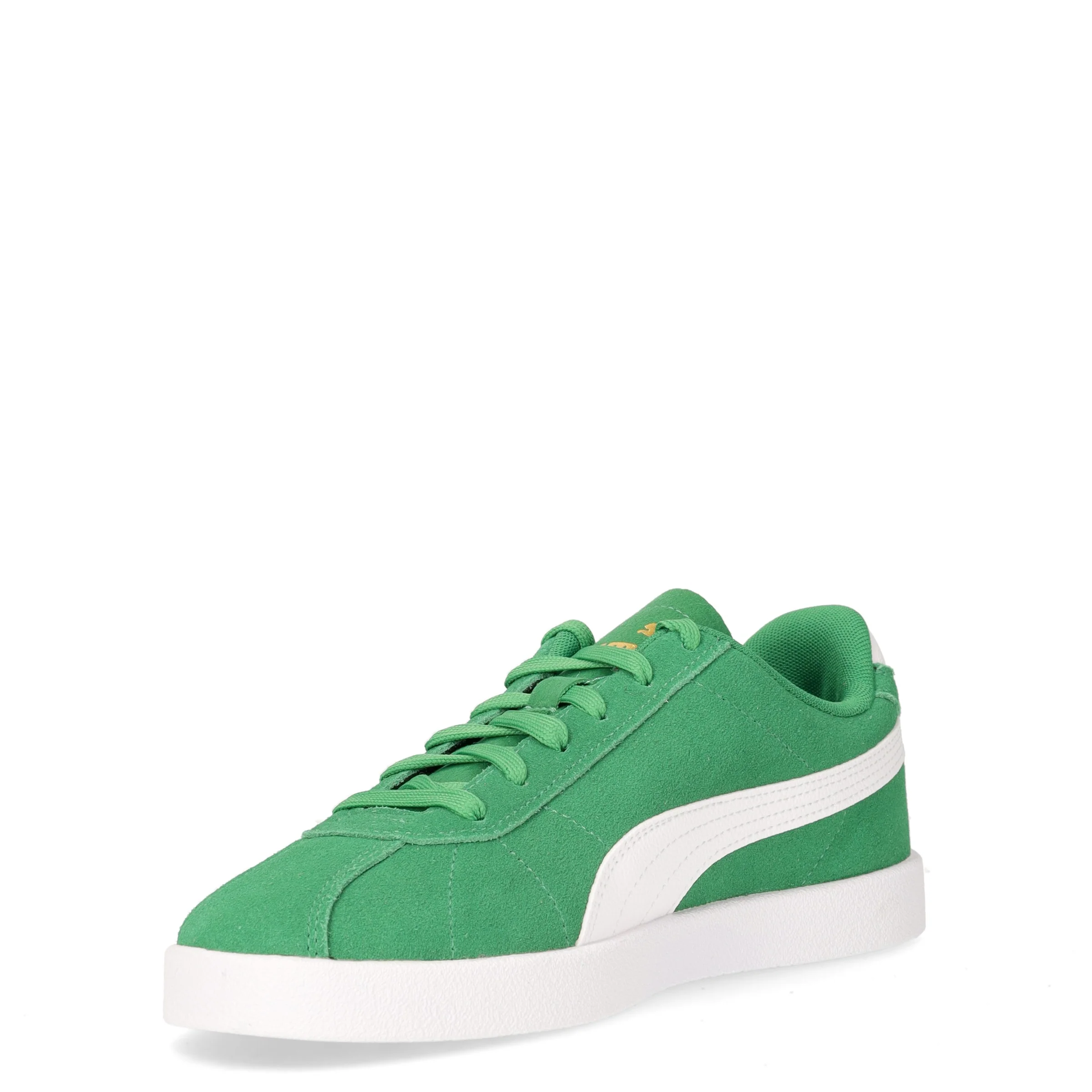 Puma Club II sneaker ragazzo in pelle scamosciata verde bianco - Image 3