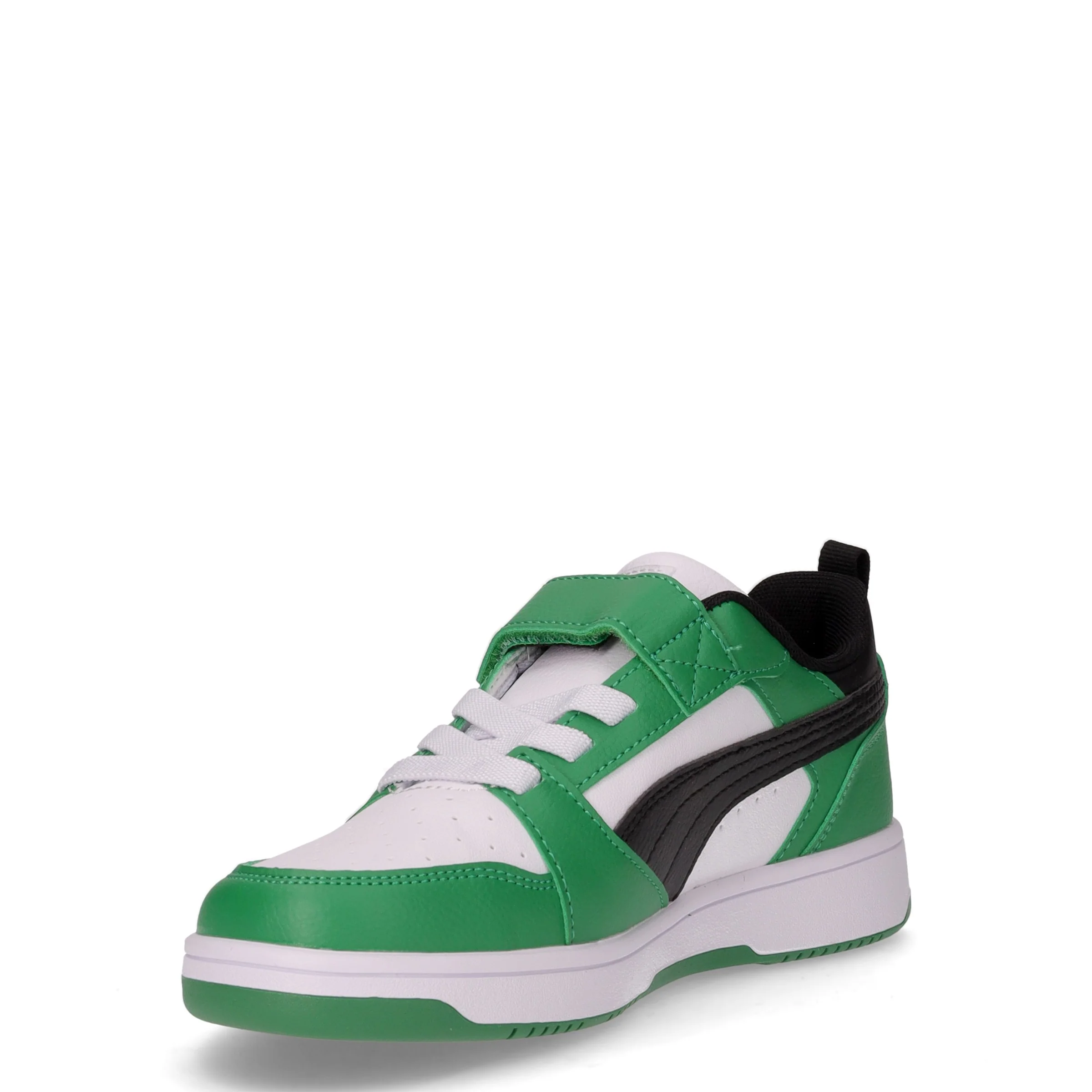 Rebound V6 Lo sneaker da bambino in ecopelle bianco nero - Image 3