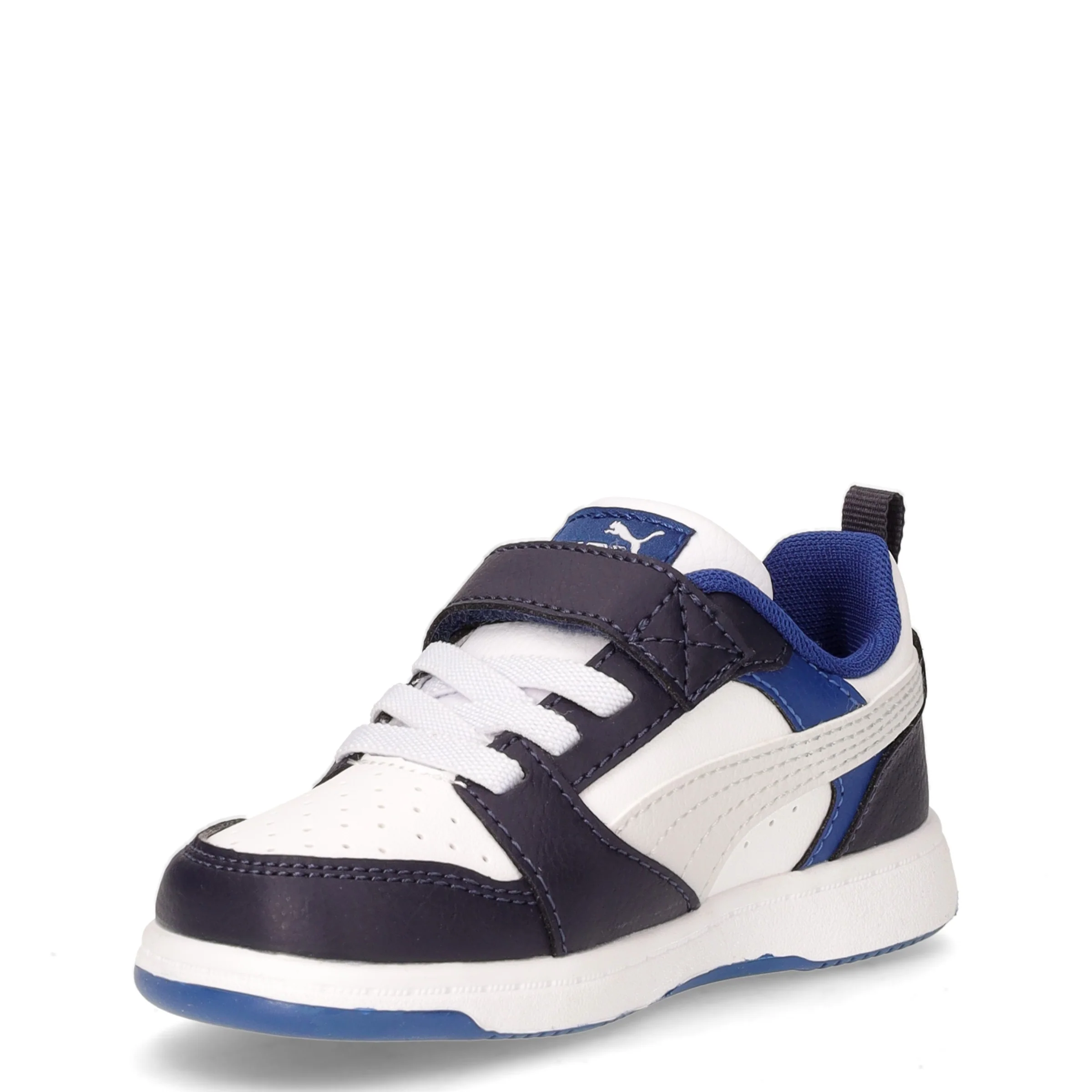 Rebound v6 Low sneaker in ecopelle bambino bianco blu - Image 3