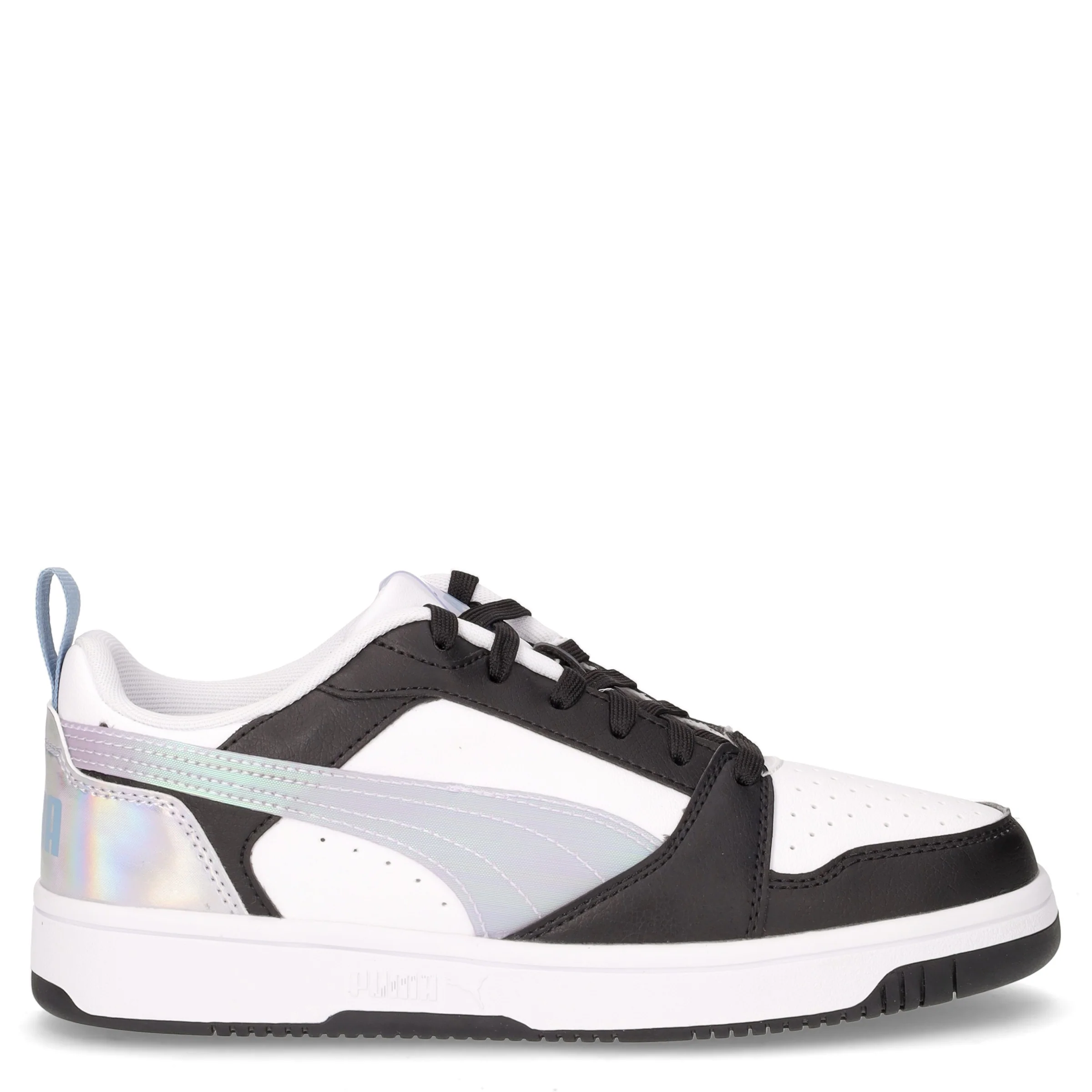 Rebound v6 low sneaker in ecopelle ragazza lilla bianco nero