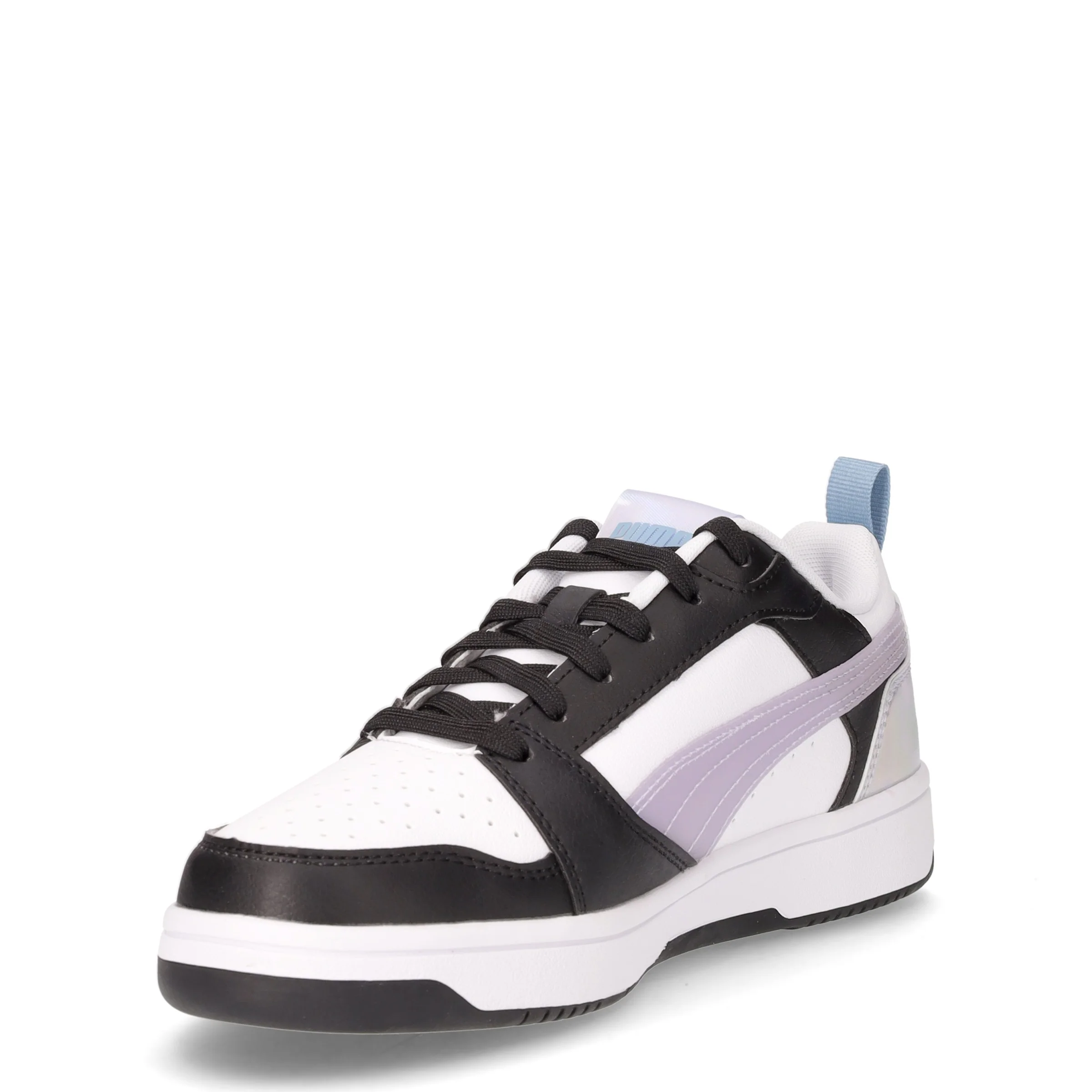 Rebound v6 low sneaker in ecopelle ragazza lilla bianco nero - Image 3