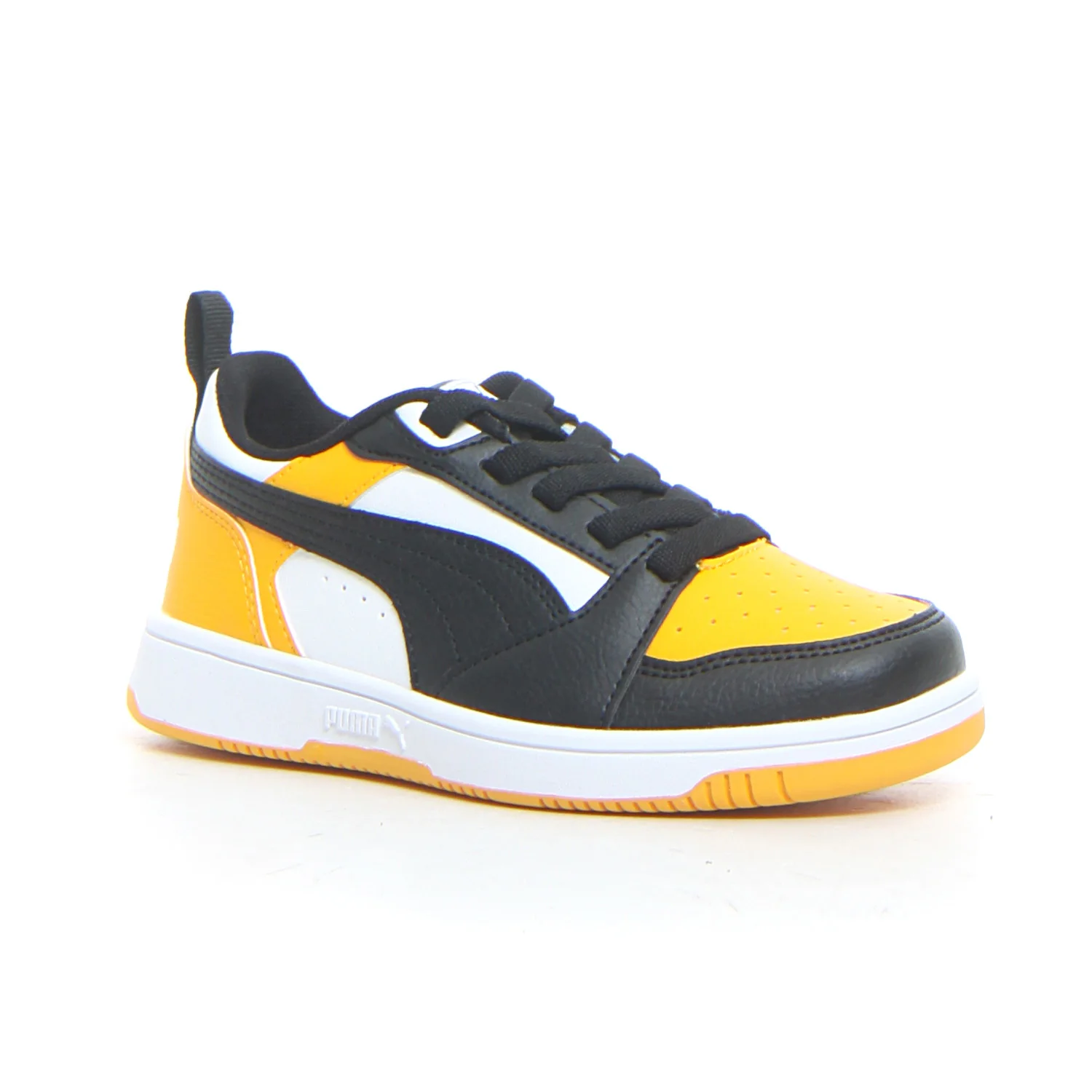 Rebound v6 sneaker bambino white black tangerine - Image 2