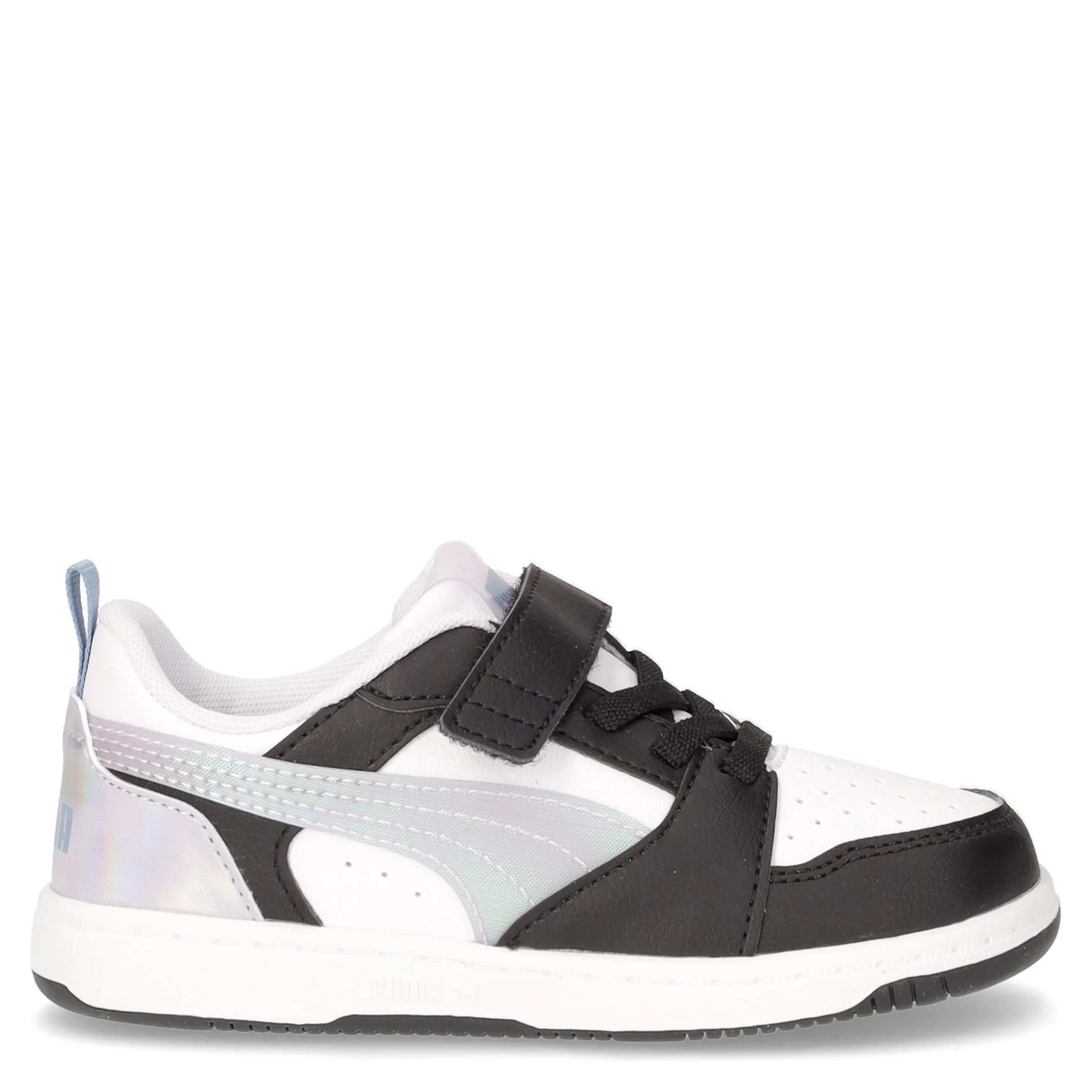 Rebound v6 Space Belle sneaker in ecopelle bambina nero bianco lilla