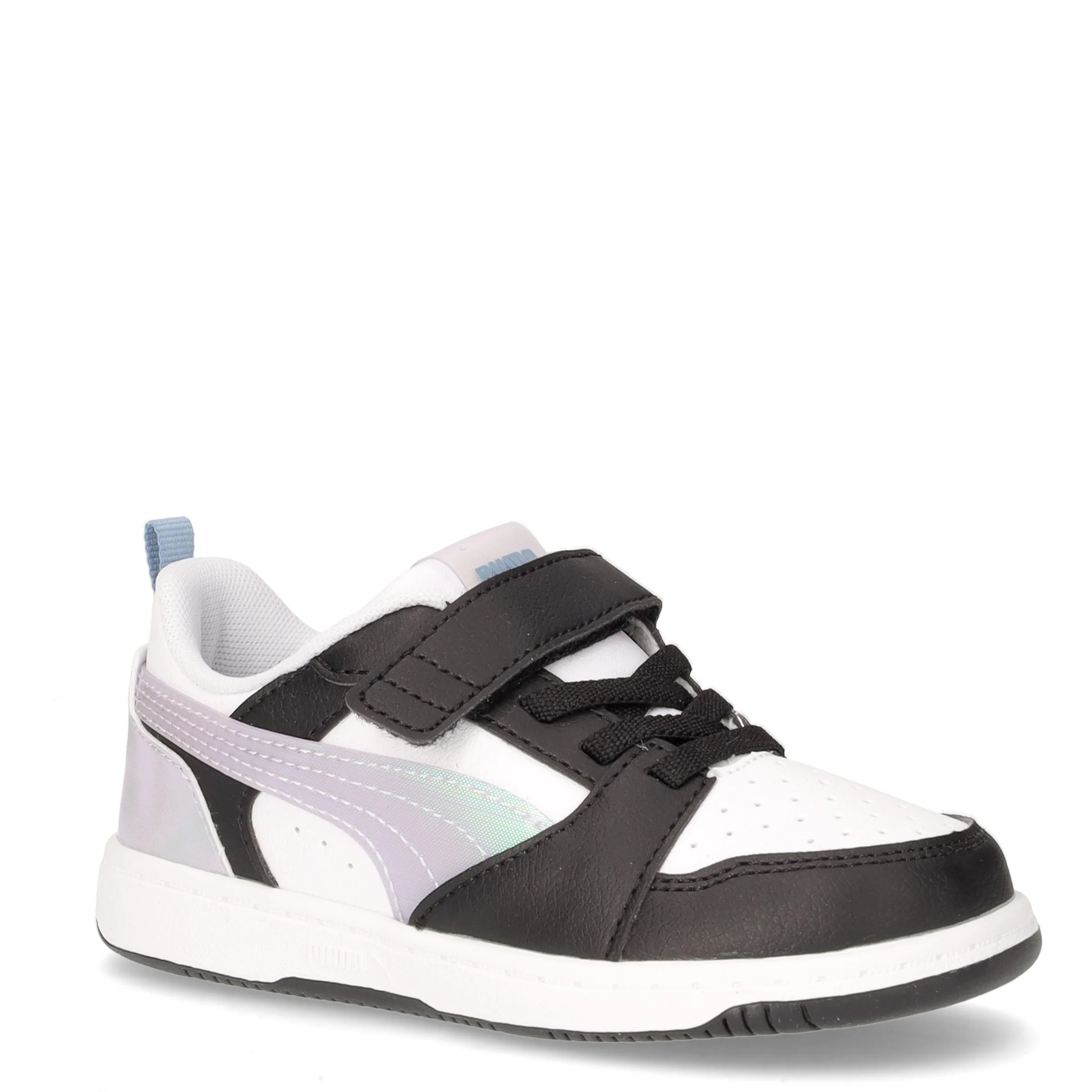 Rebound v6 Space Belle sneaker in ecopelle bambina nero bianco lilla - Image 2