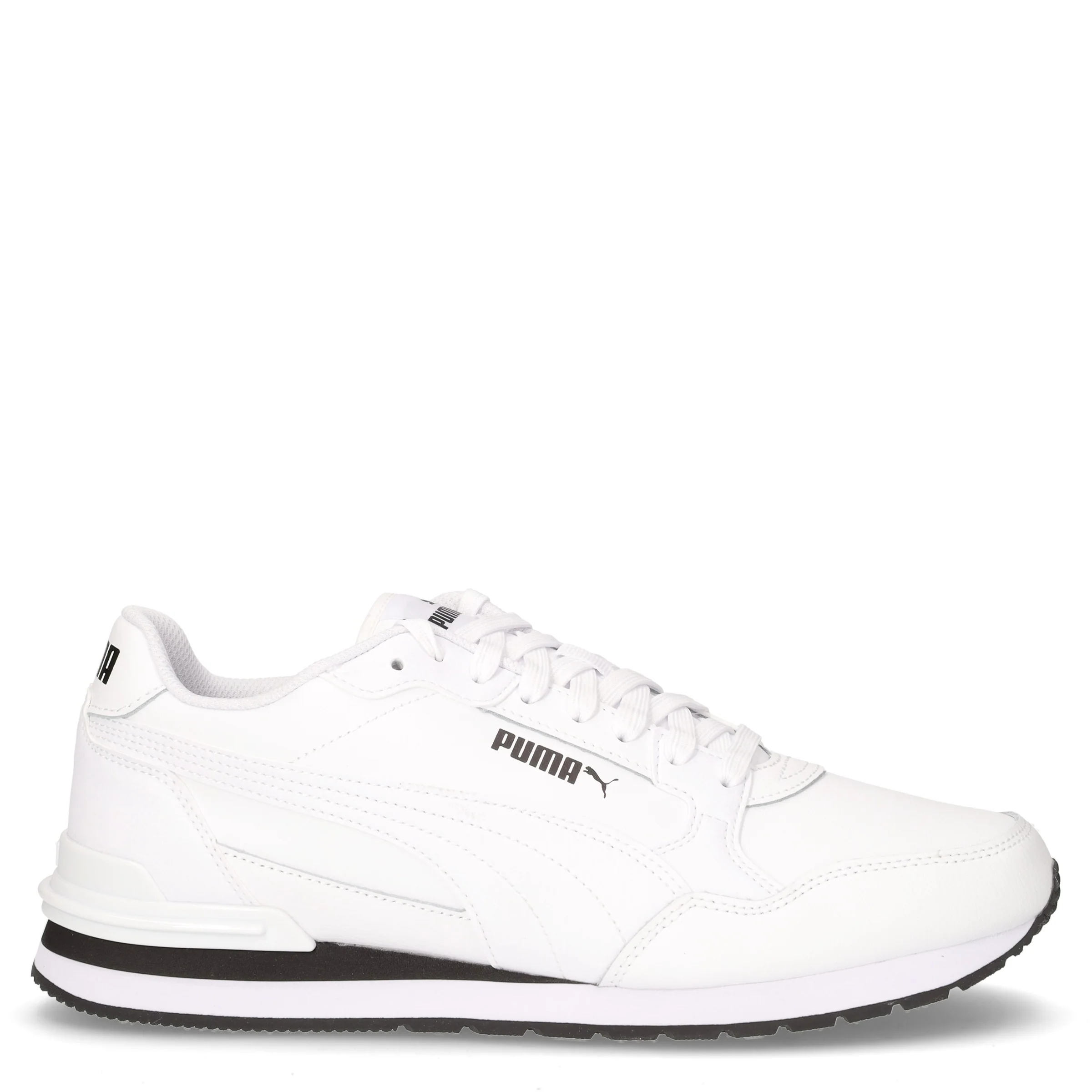 ST Runner v4 sneaker in pelle ed ecopelle bianco