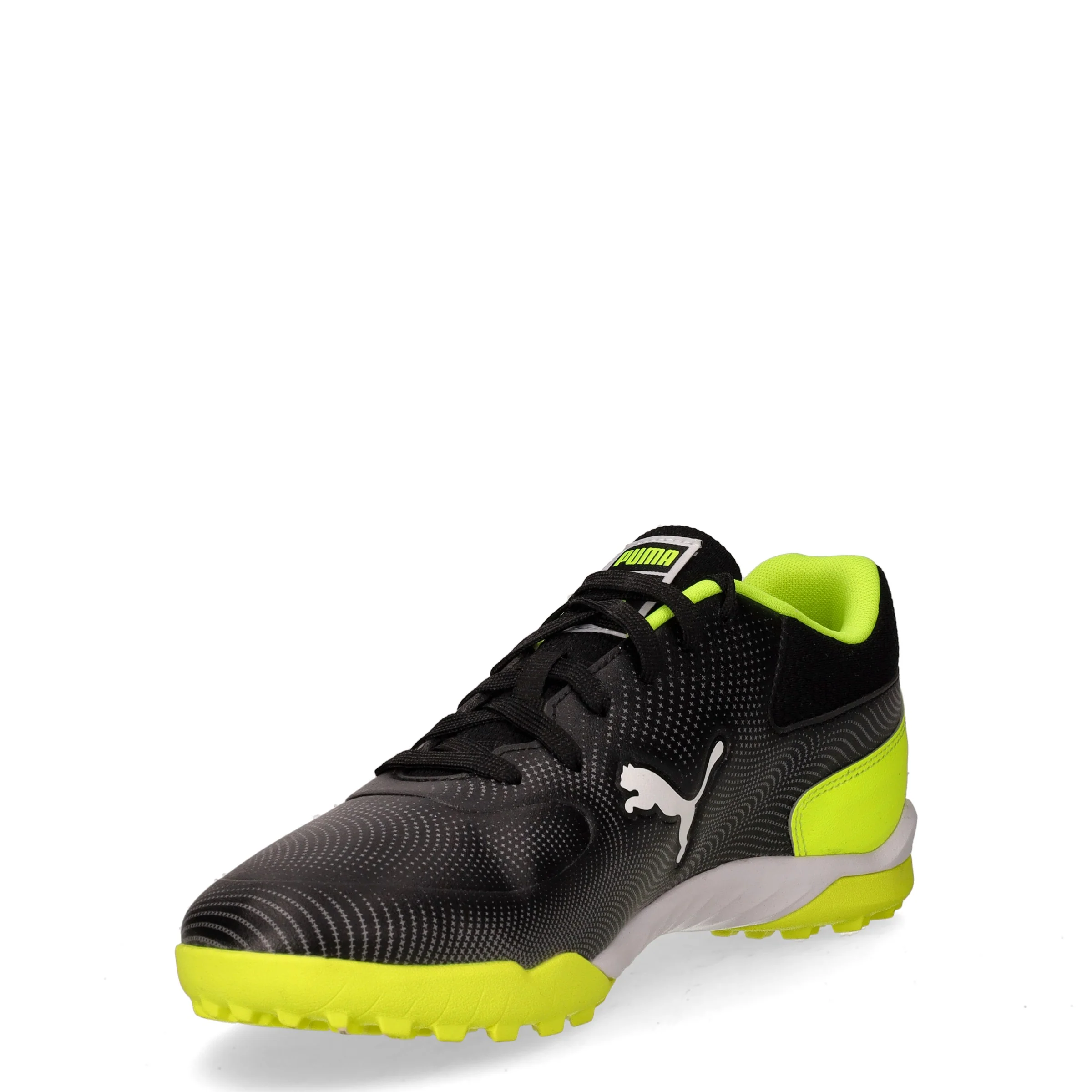 Truco III TT scarpa da calcetto in ecopelle nero bianco giallo - Image 3