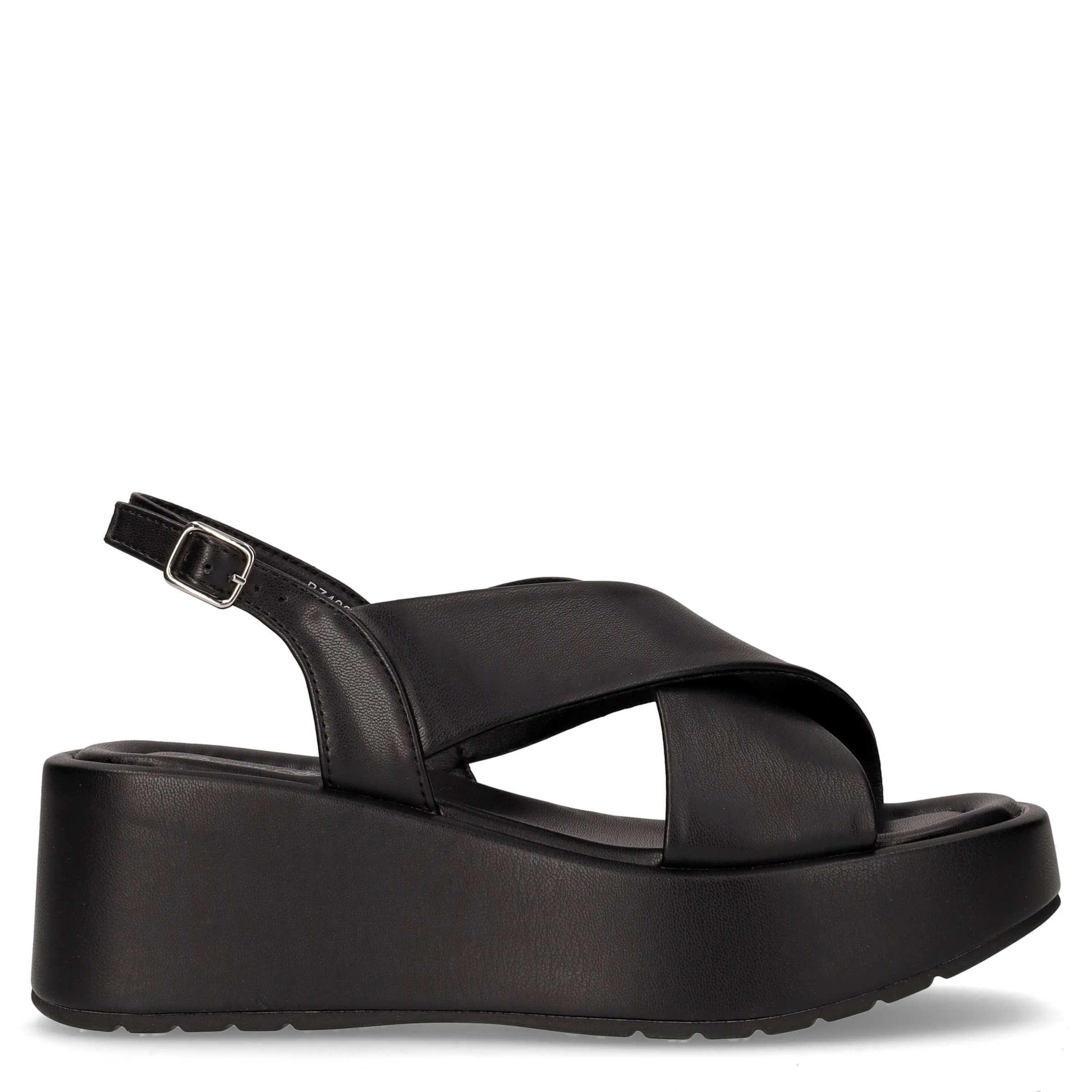Sandalo con zeppa black