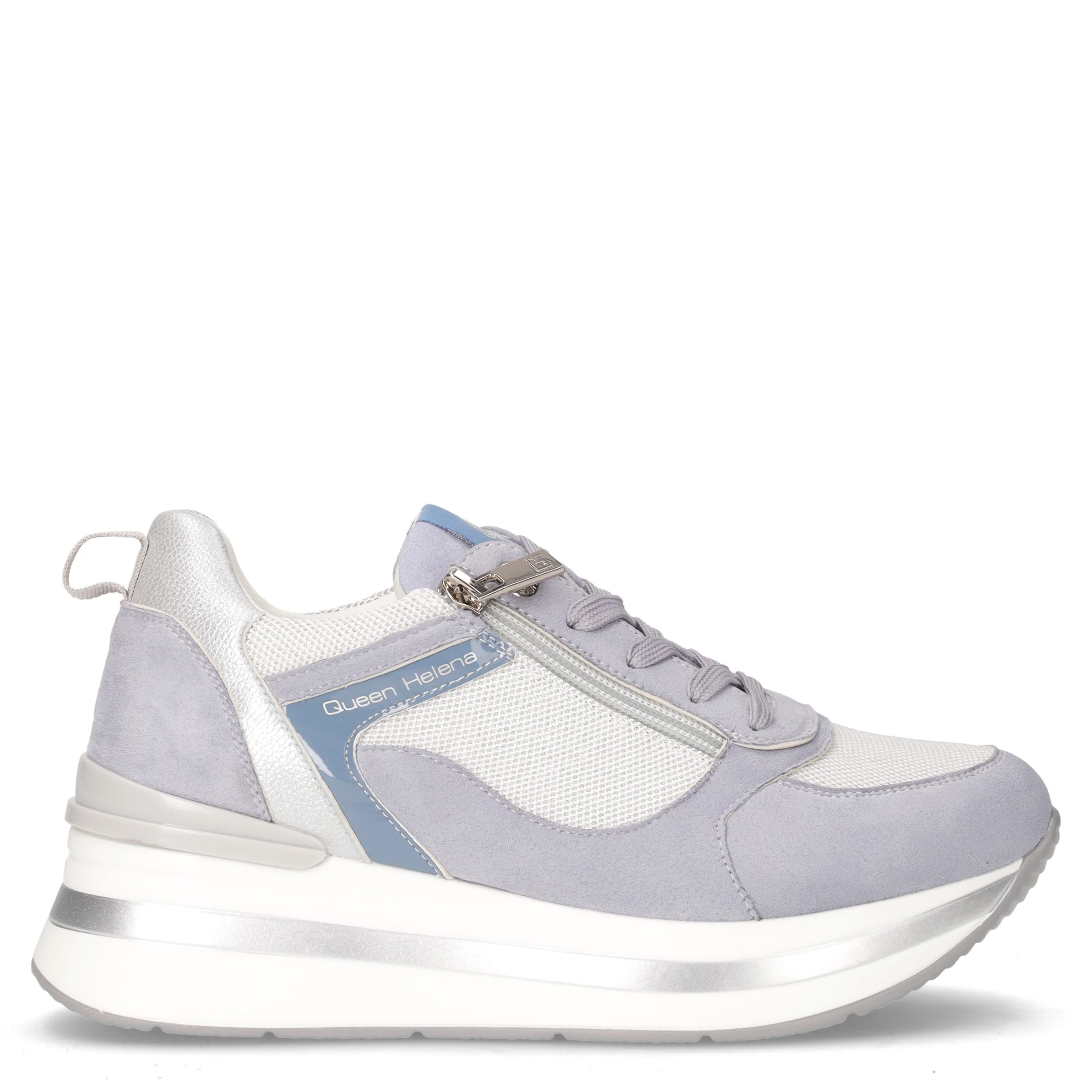 Sneaker in ecopelle blu