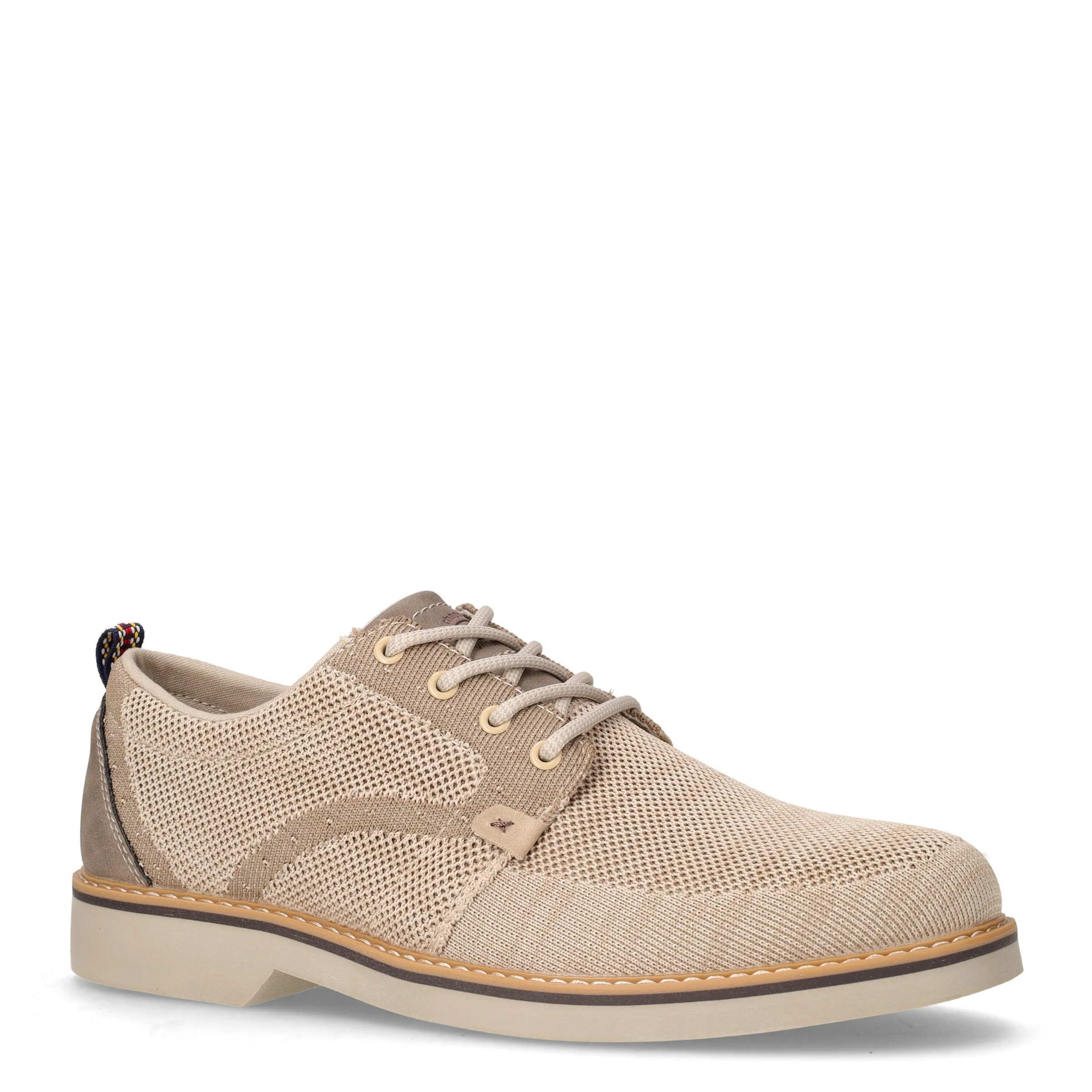 Stringata casual in tessuto beige - Image 2
