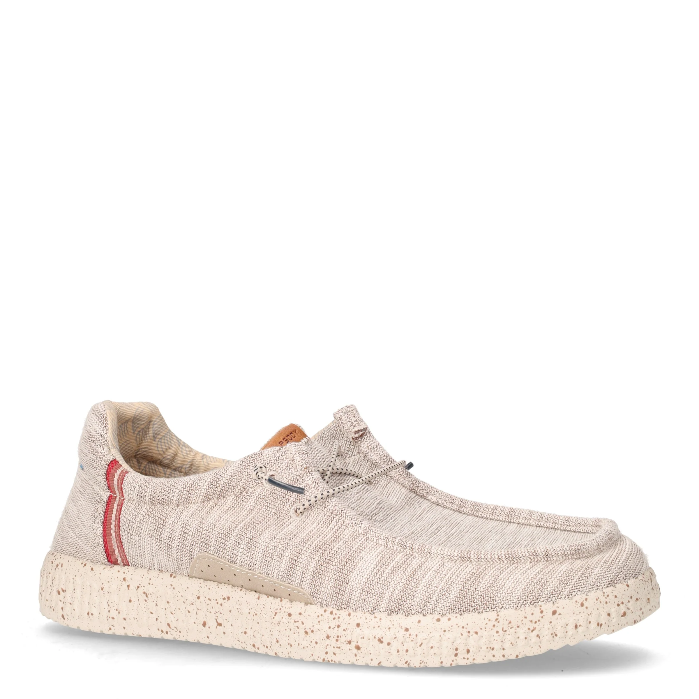 Stringata sportiva in tessuto beige - Image 2