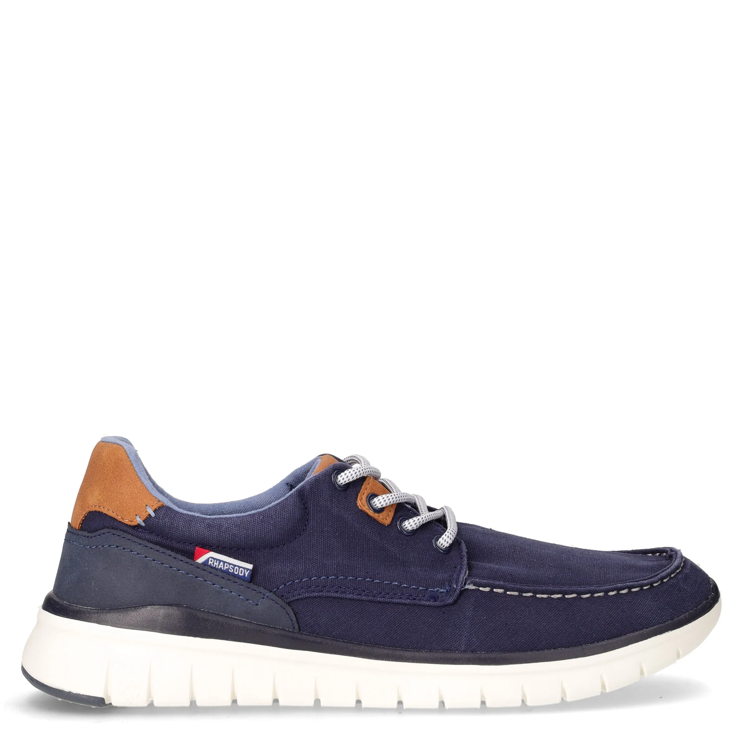 Stringata sportiva in tessuto navy