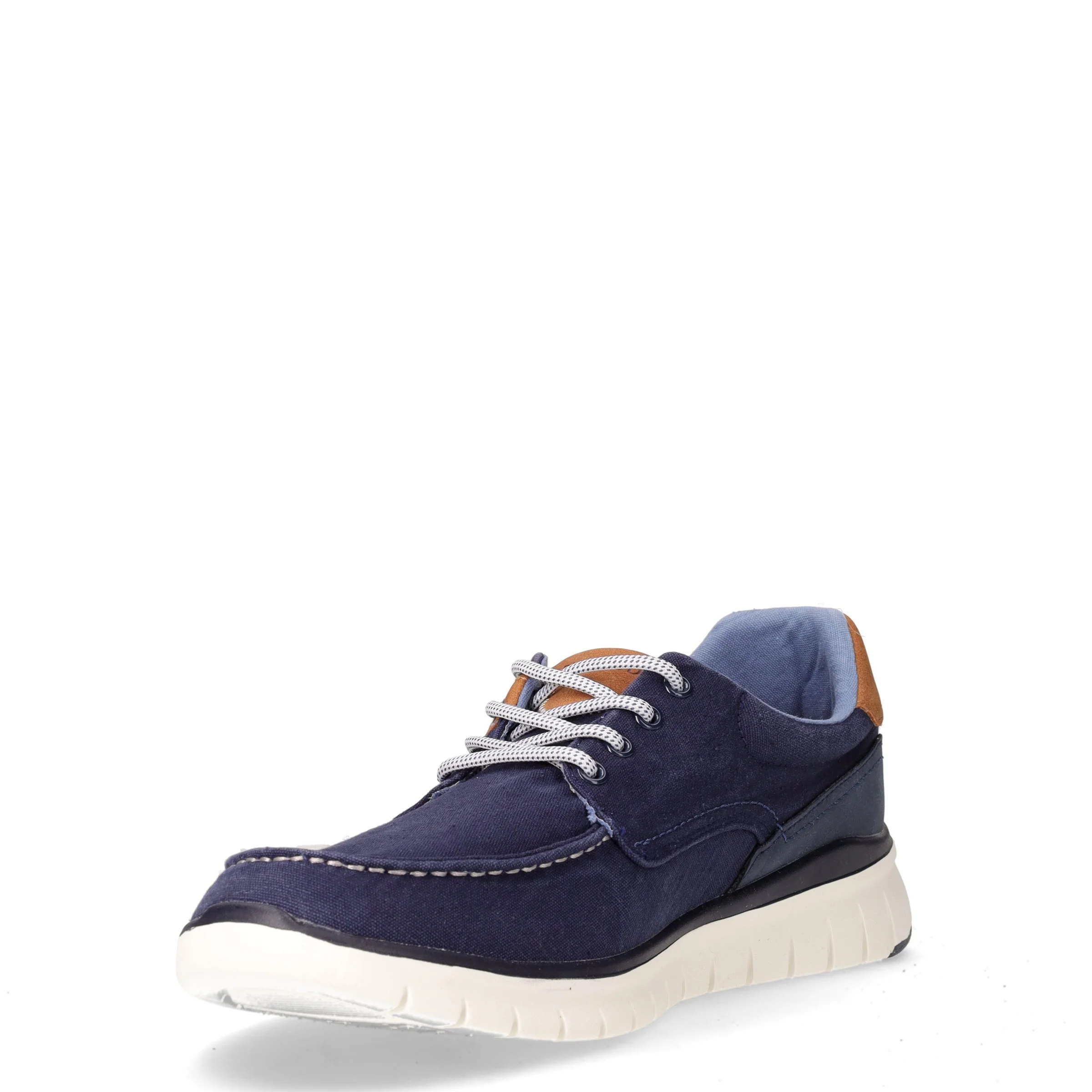 Stringata sportiva in tessuto navy - Image 3