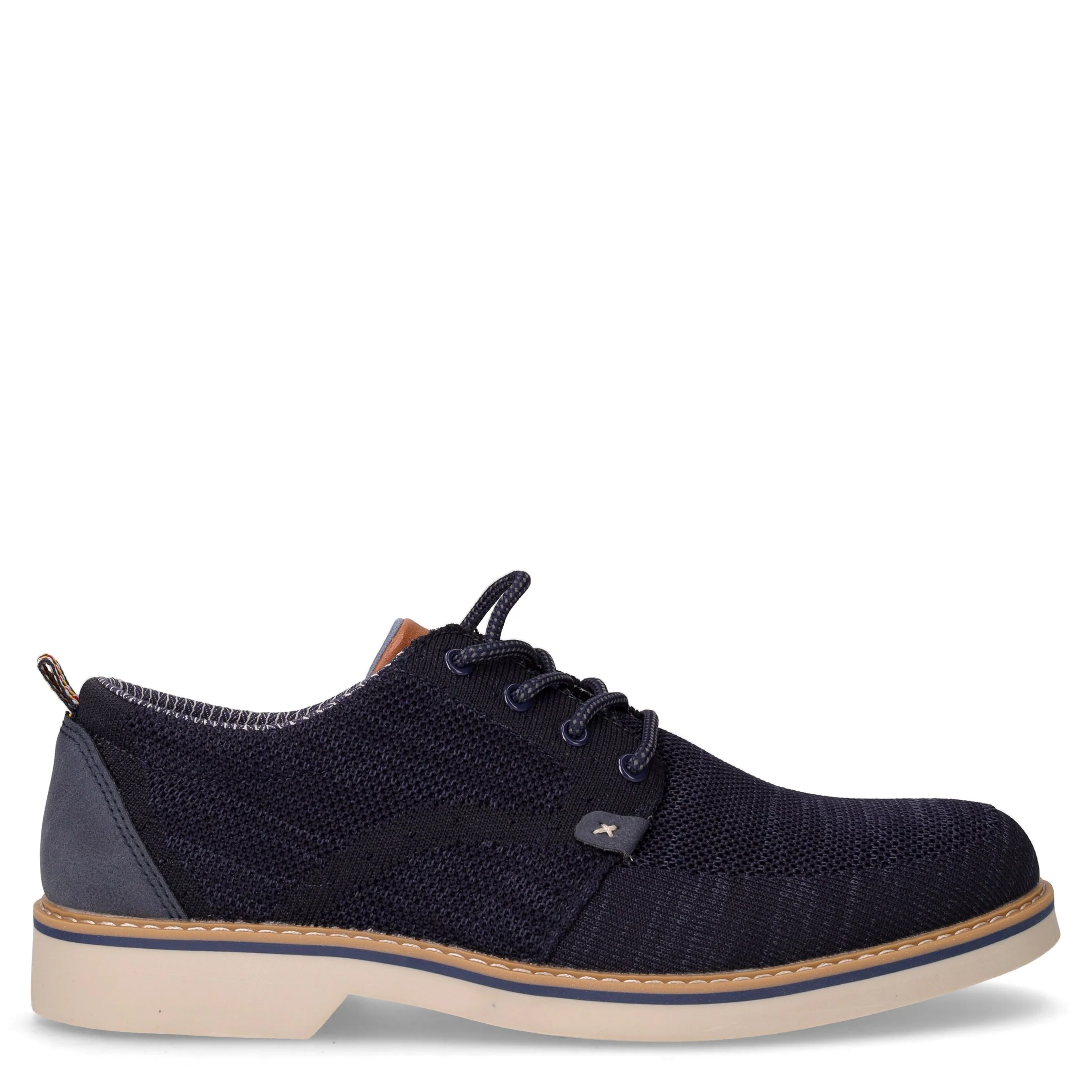 Stringata sportiva in tessuto navy
