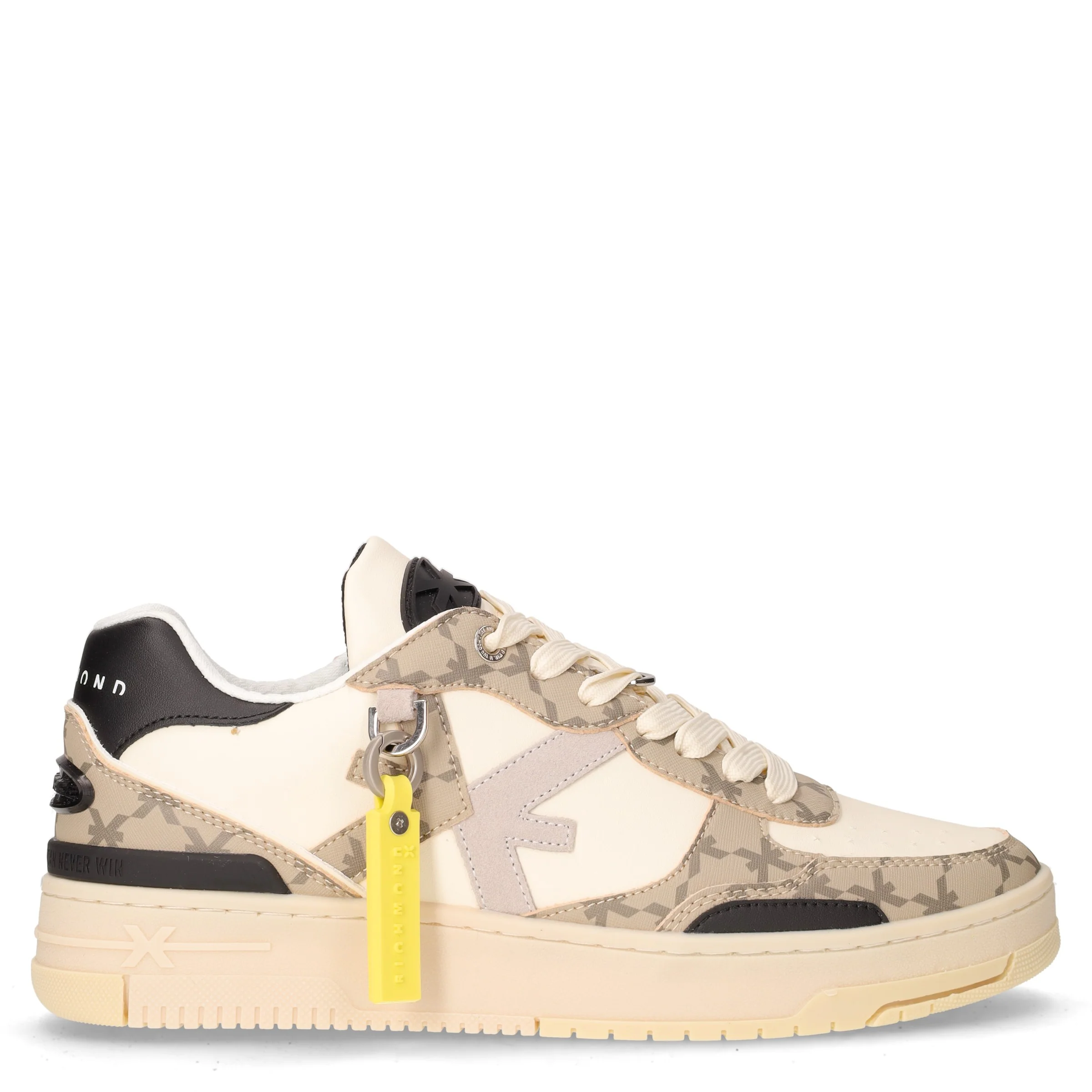 Sneaker in pelle beige