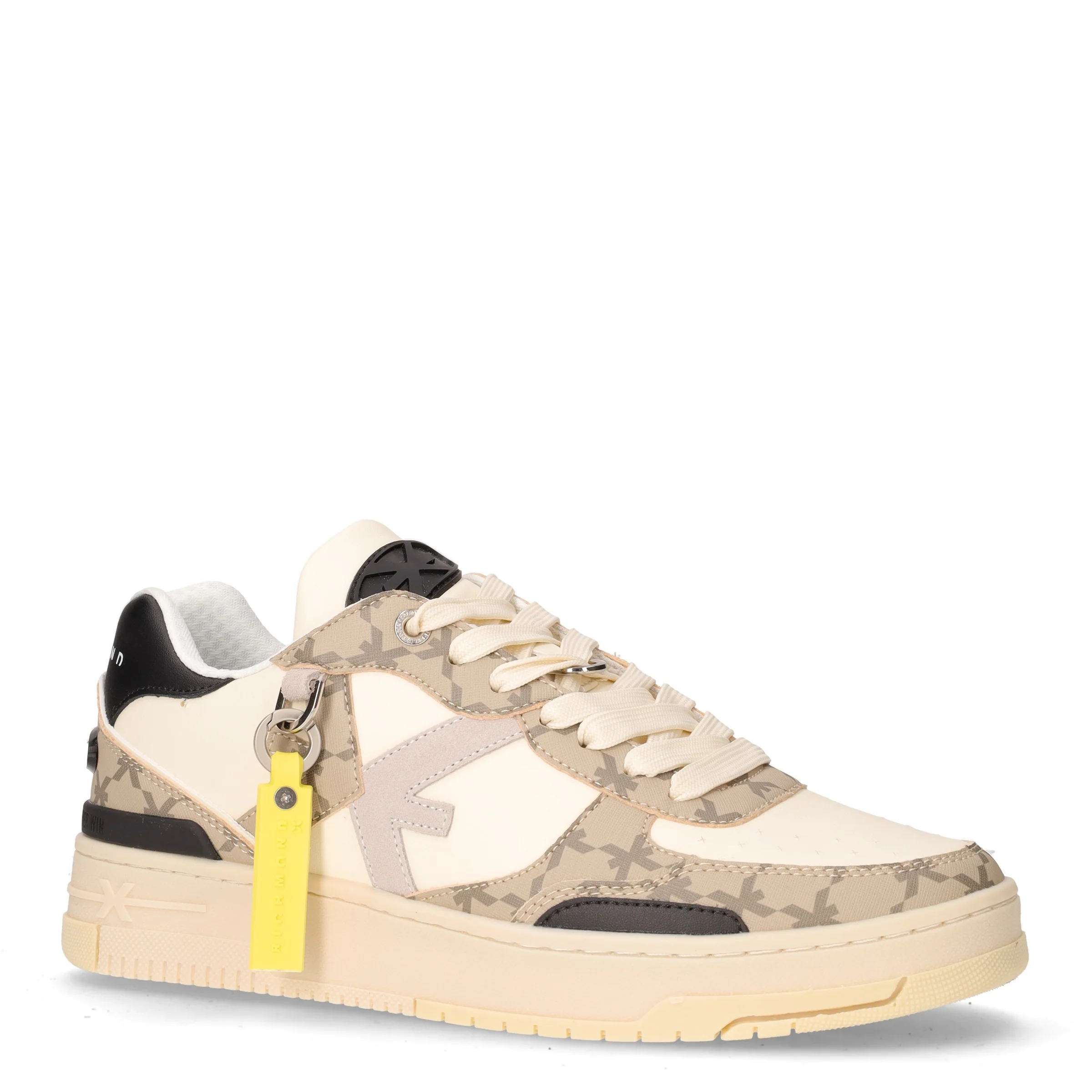 Sneaker in pelle beige - Image 2