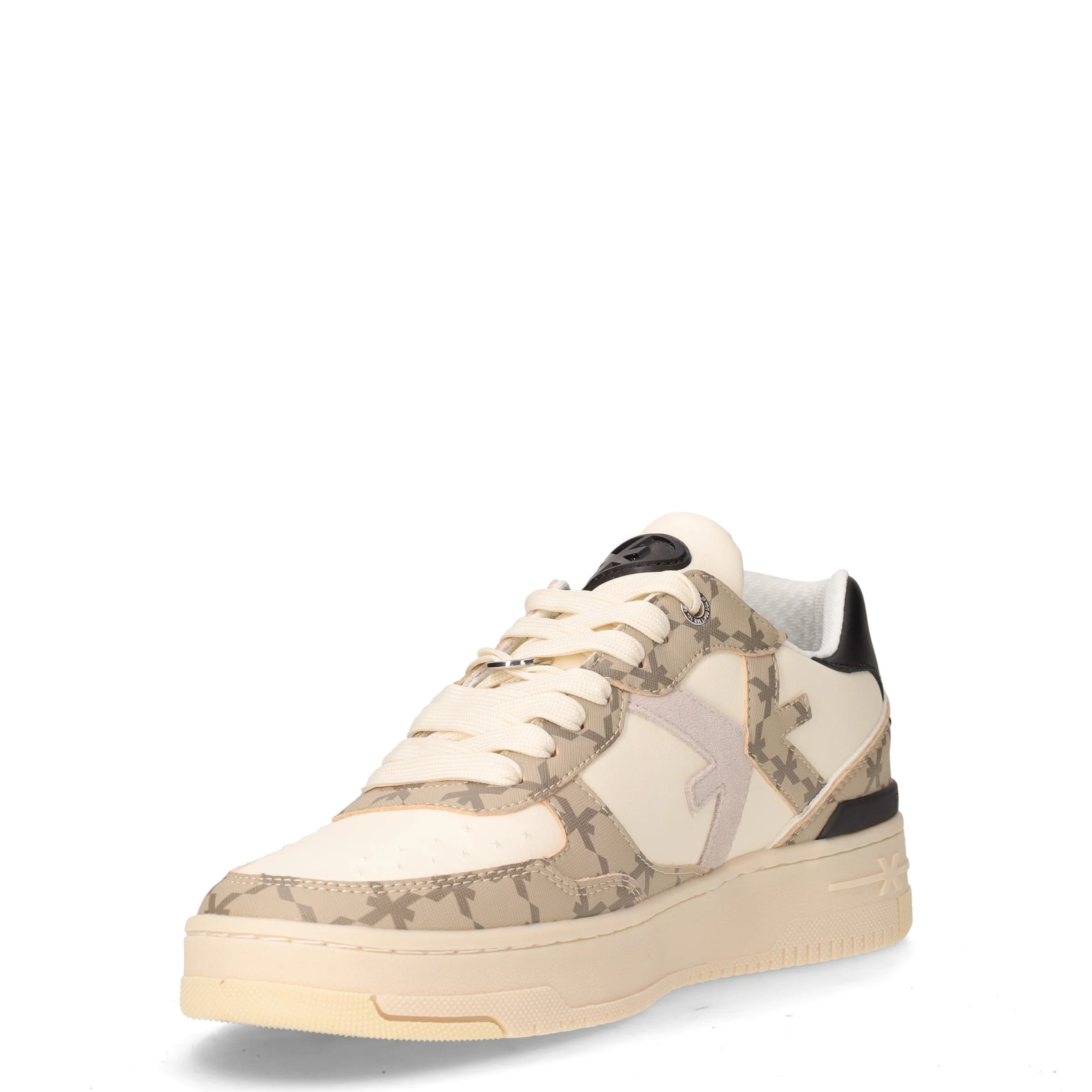 Sneaker in pelle beige - Image 3