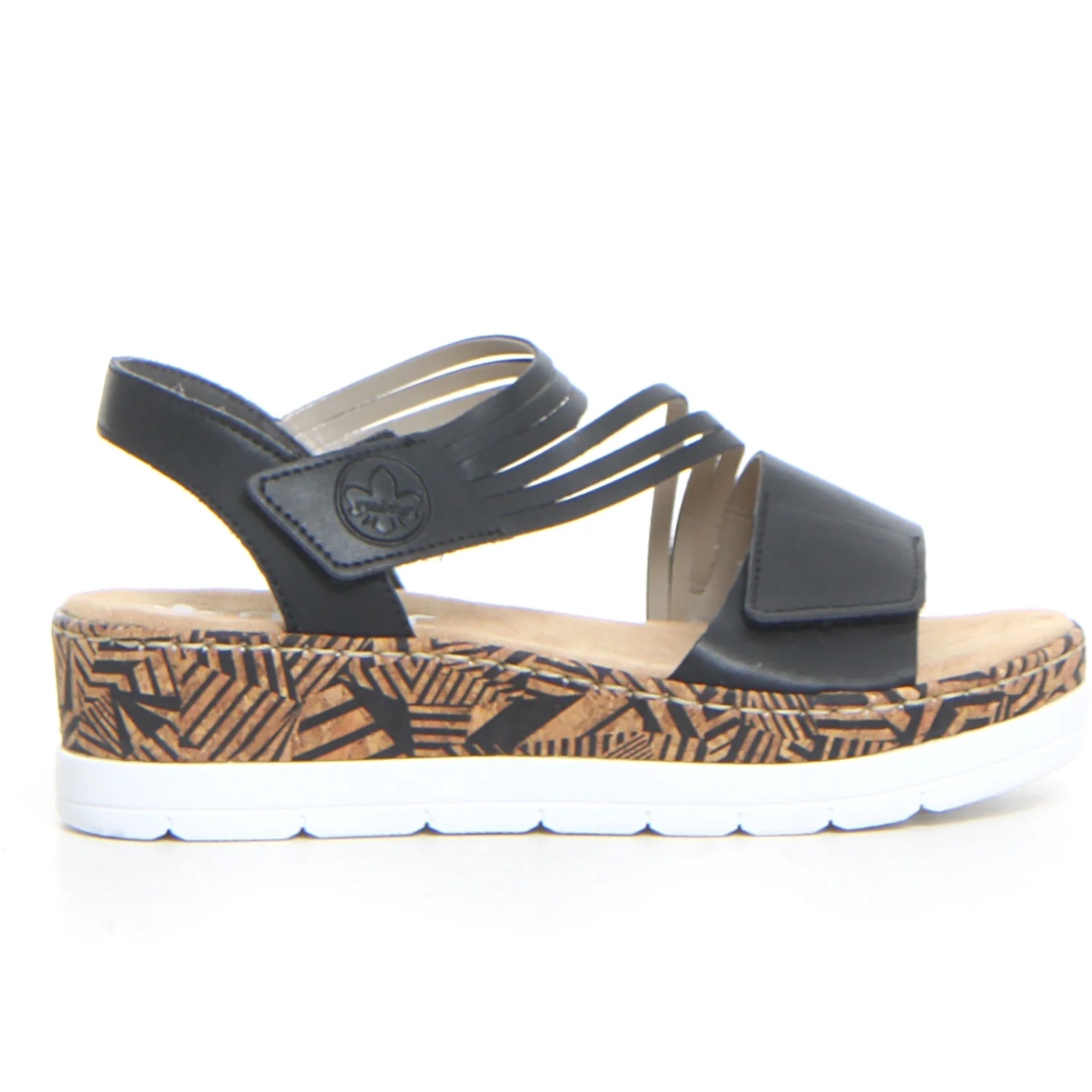 Sandalo con platform nero
