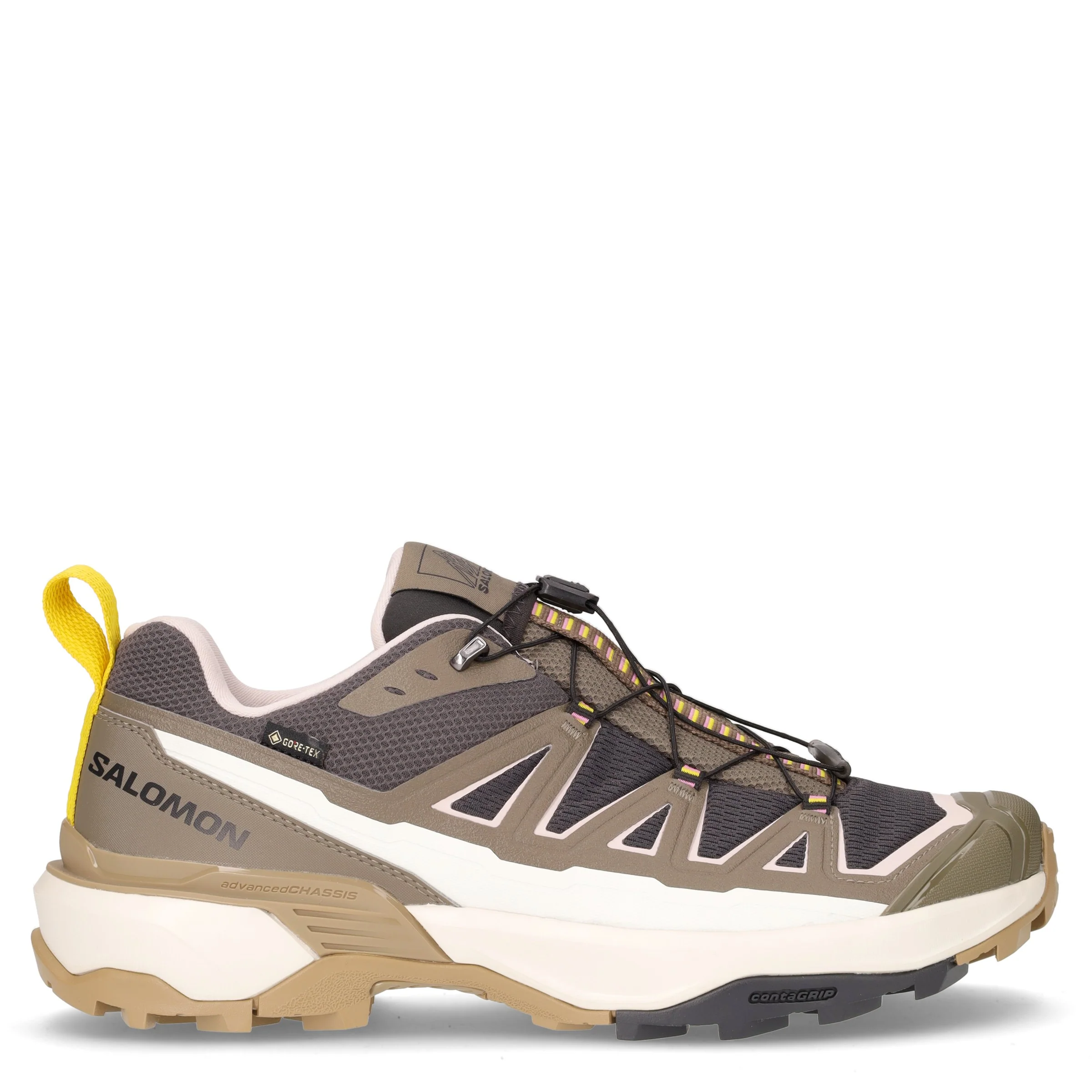 X ultra 360 Edge GTX scarpa da trekking in tessuto ed ecopelle grigio marrone