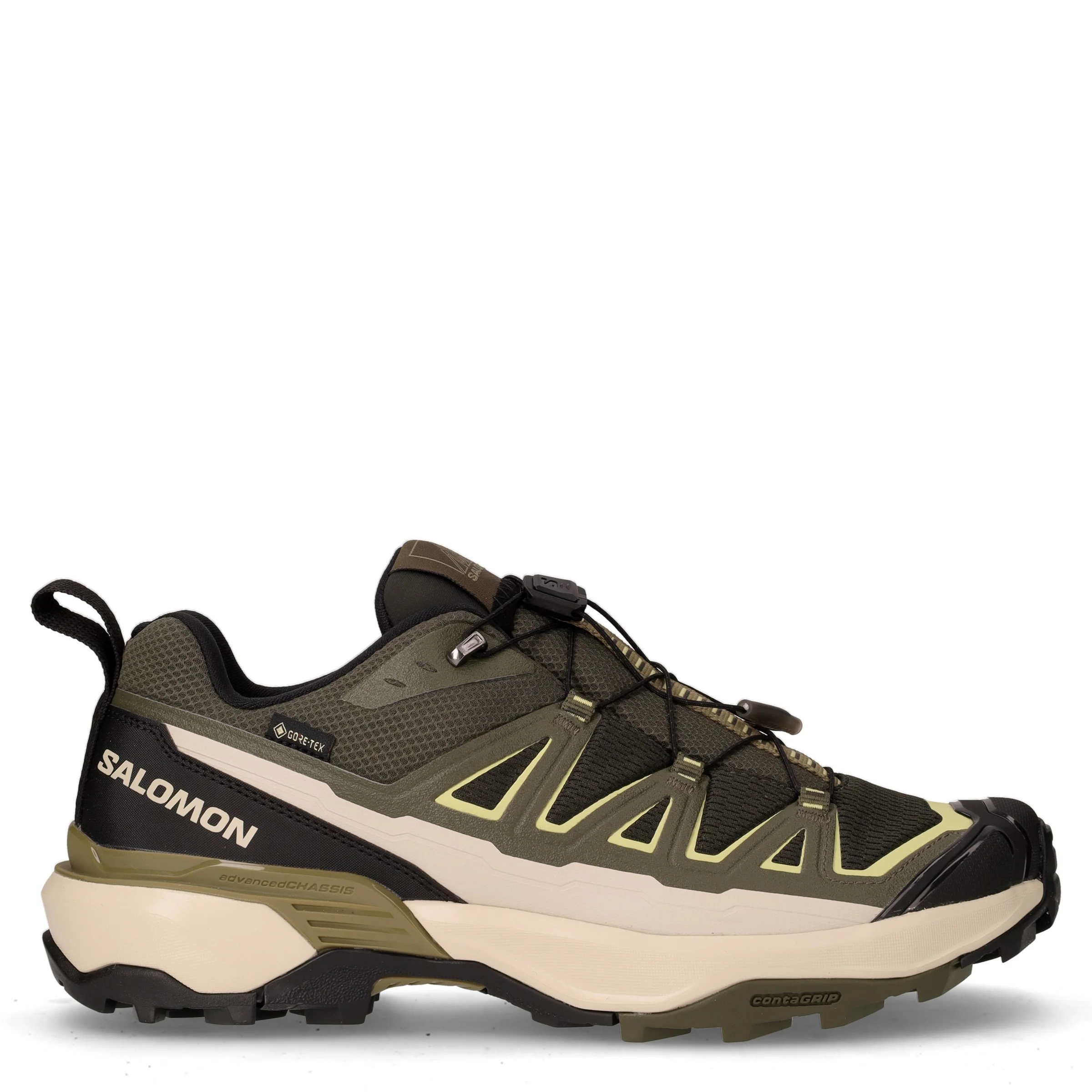 X Ultra 360 Edge GTX scarpa da trekking in tessuto ed ecopelle oliva
