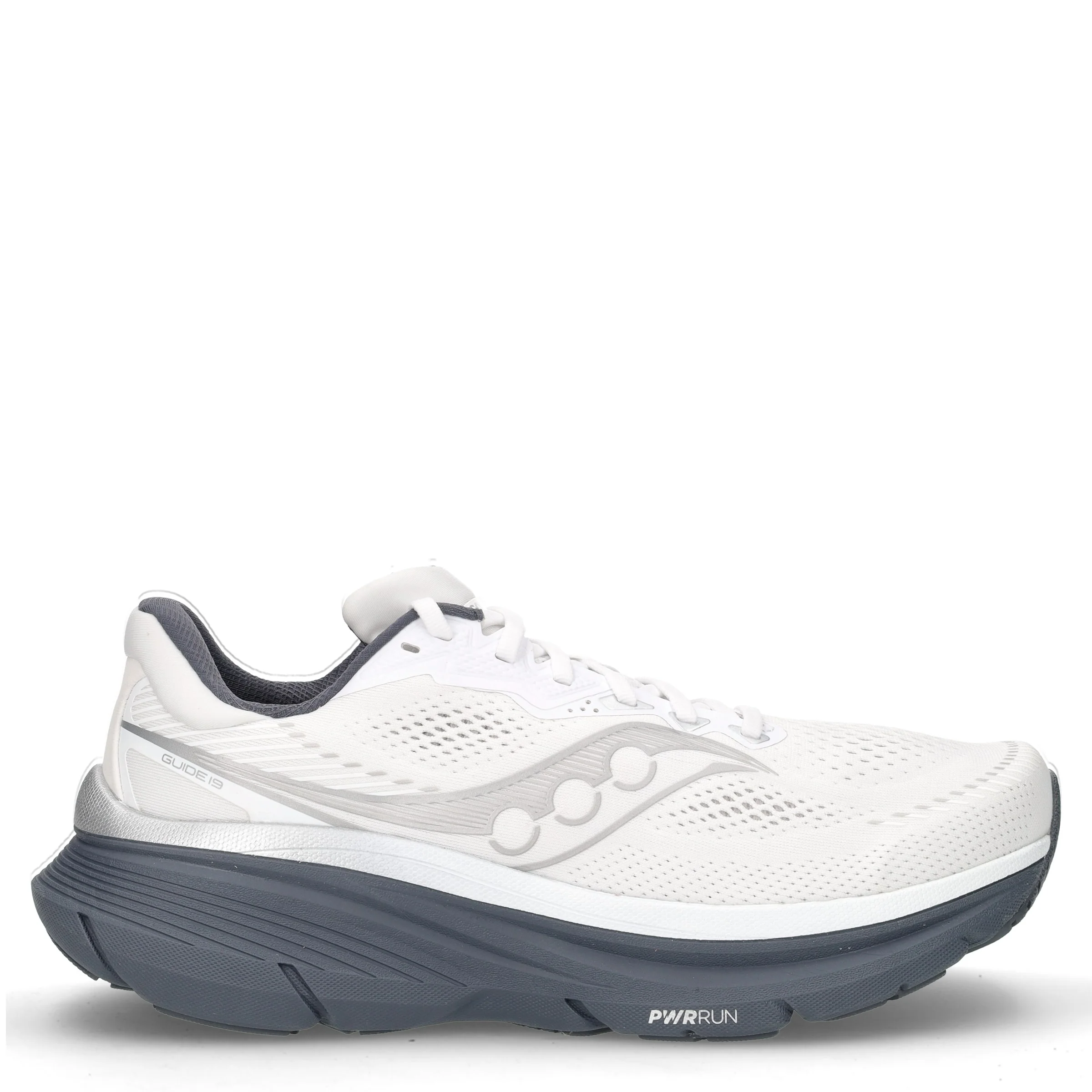 Guide 19 scarpa da running in mesh bianco grigio