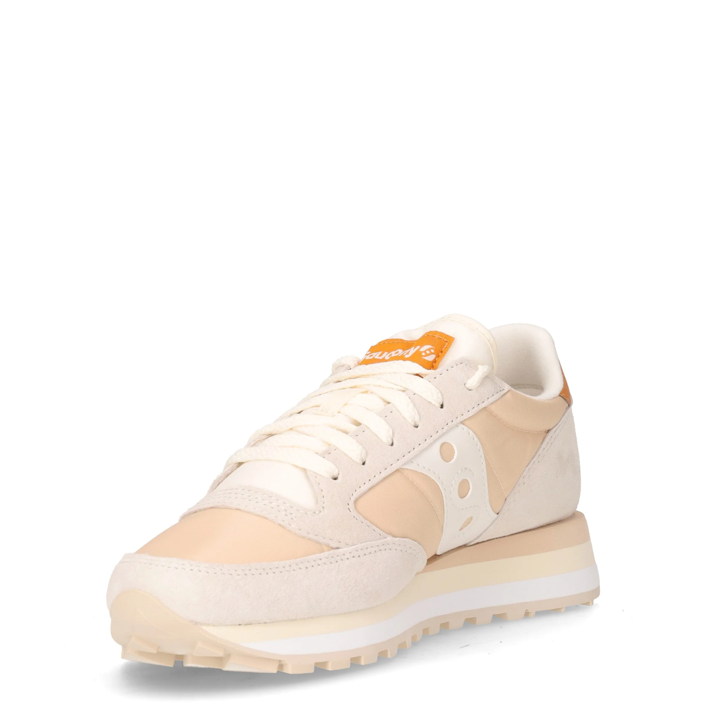 Jazz Triple sneaker in pelle e tessuto avorio crema - Image 3