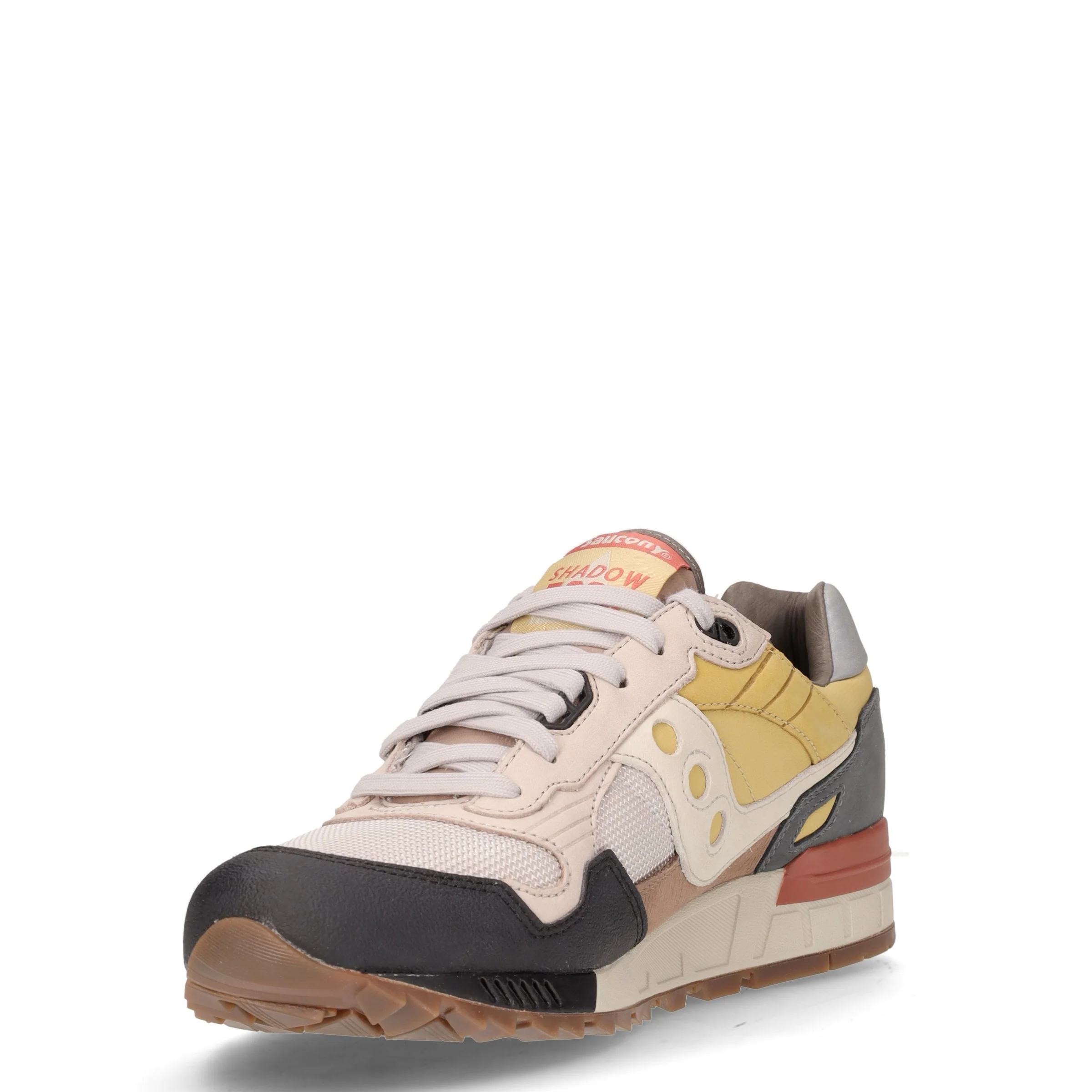 Shadow 5000 sneaker in pelle e tessuto taupe grigio giallo - Image 3