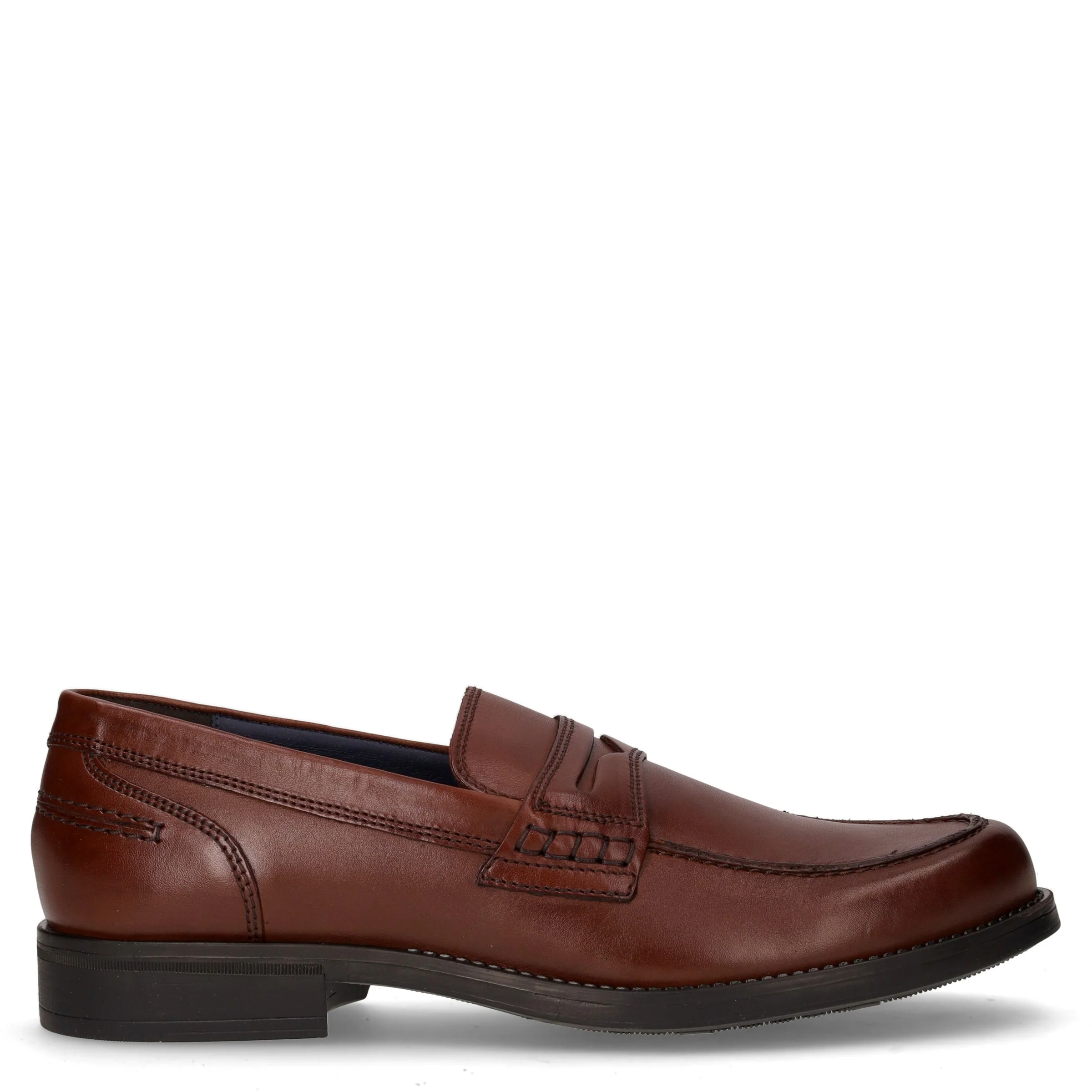 Mocassino in pelle marrone