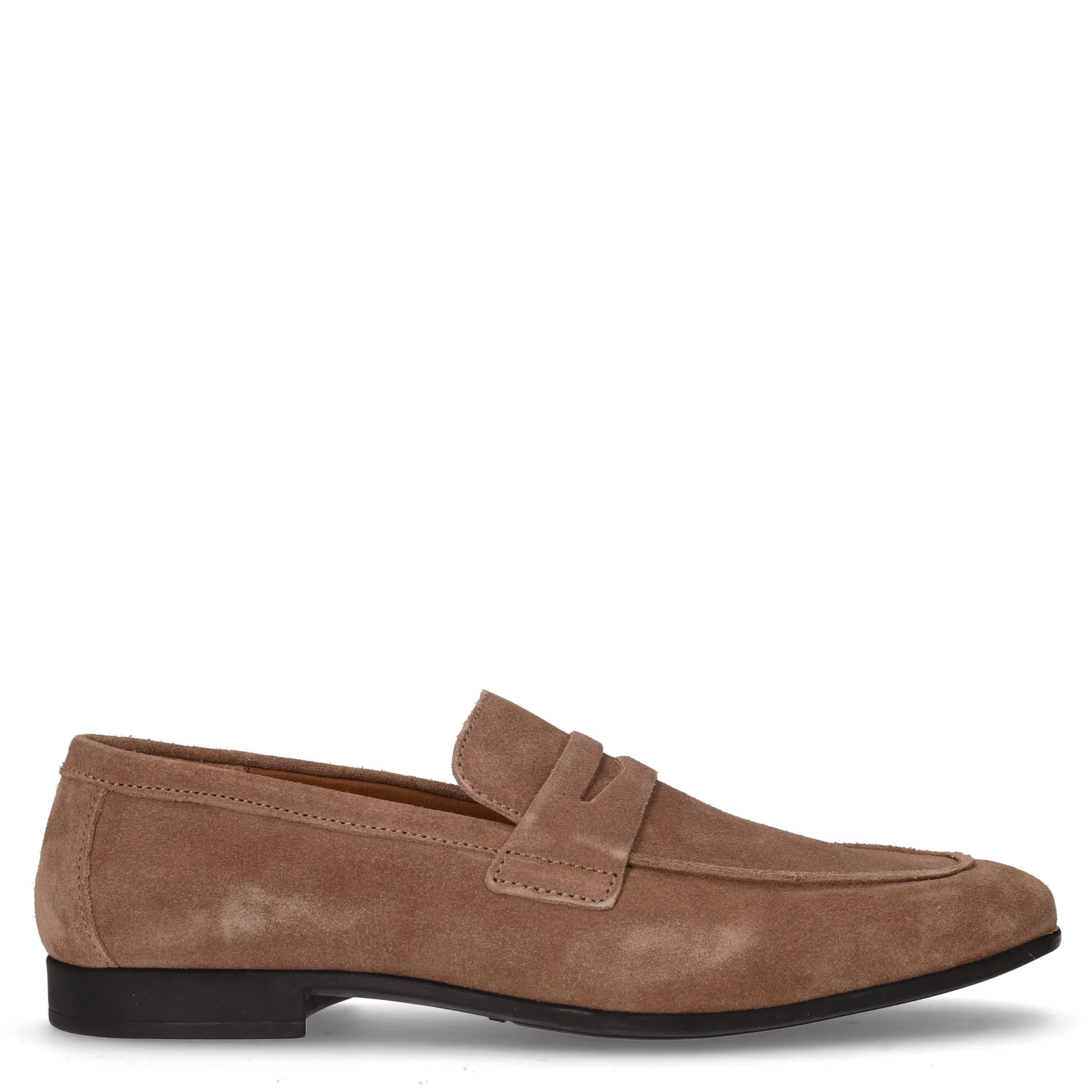 Mocassino in pelle taupe