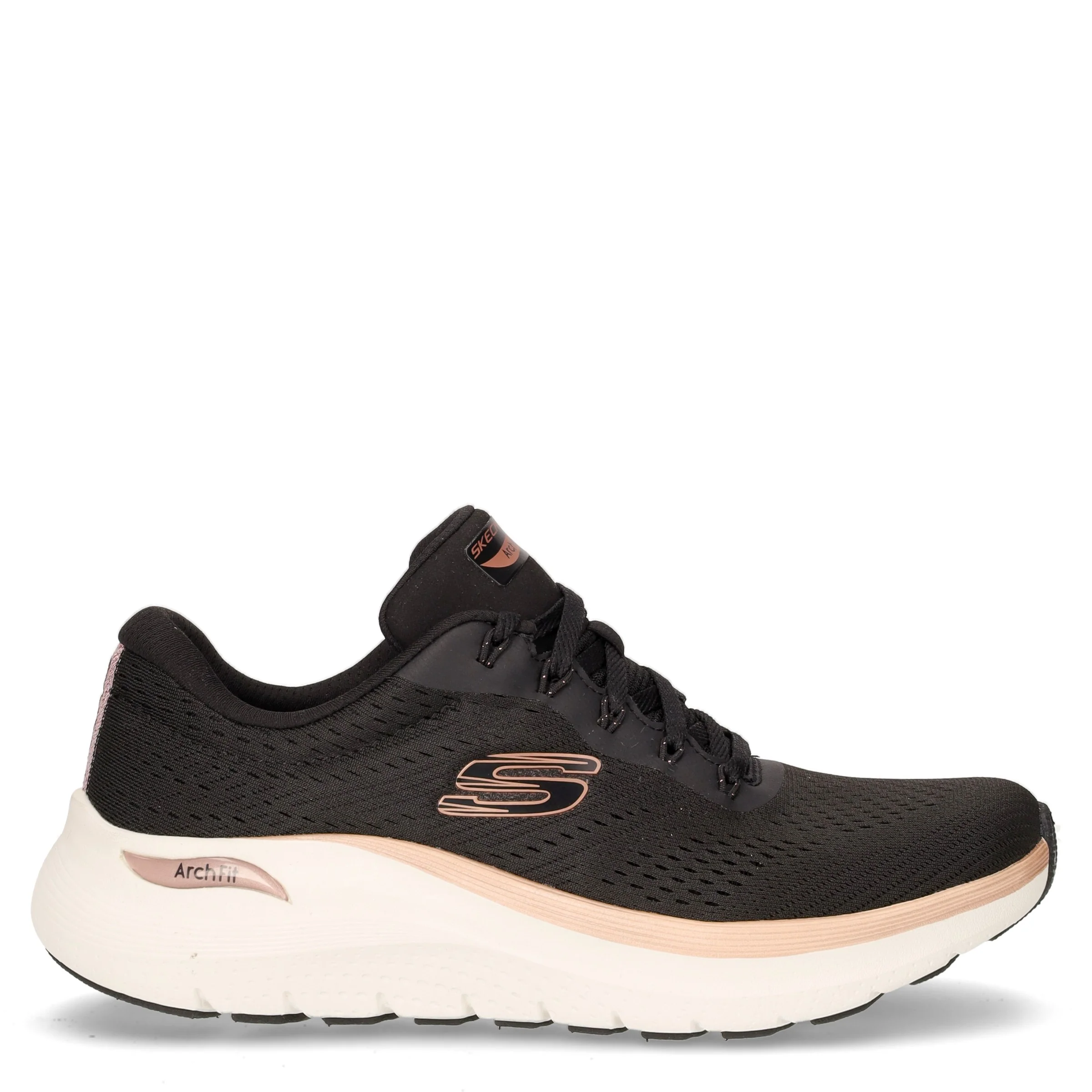 Arch Fit 2.0 Glow The Distance sneaker in tessuto nero oro rosa