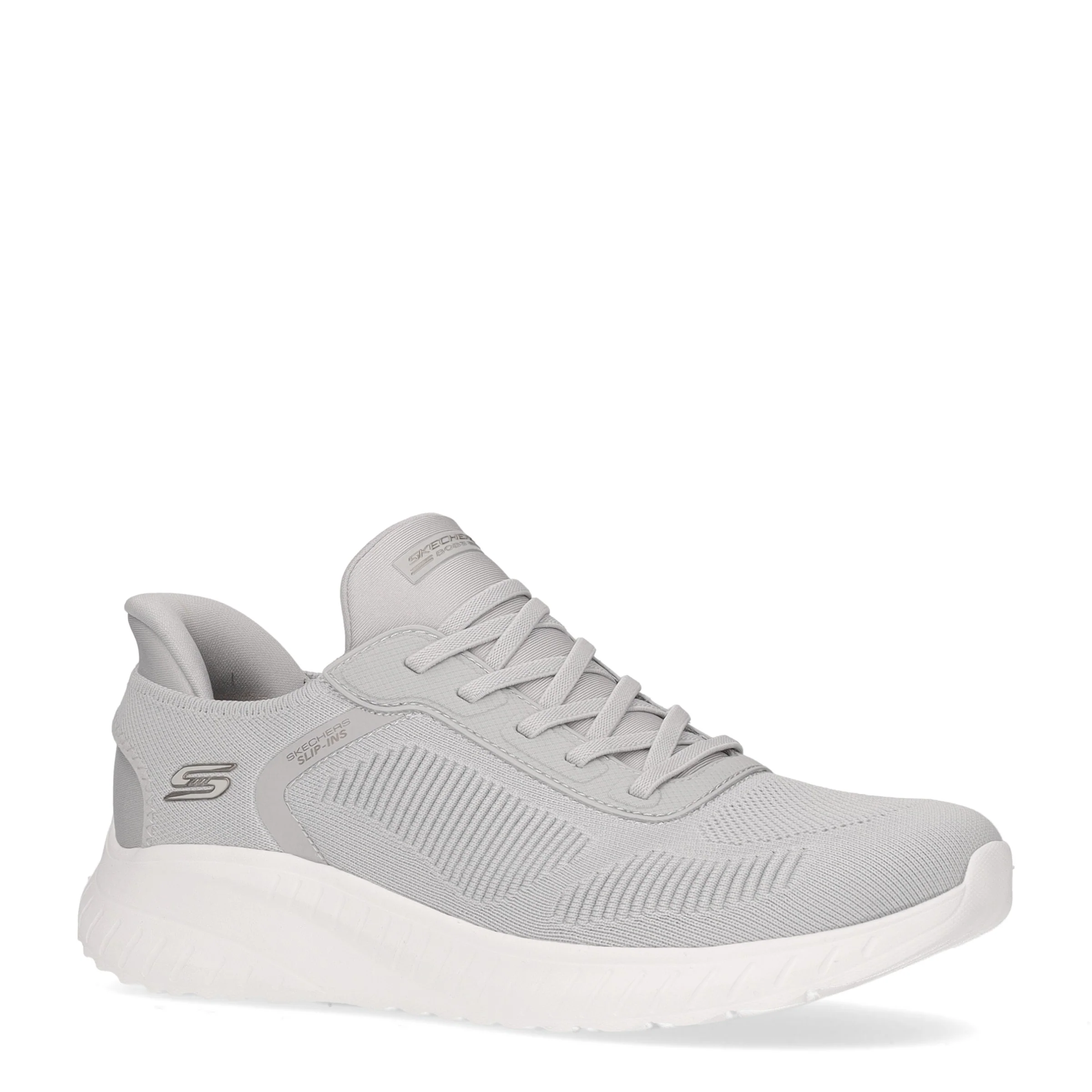 Bobs Squad Chaos Current Muse sneaker slip ins in tessuto grigio chiaro - Image 2