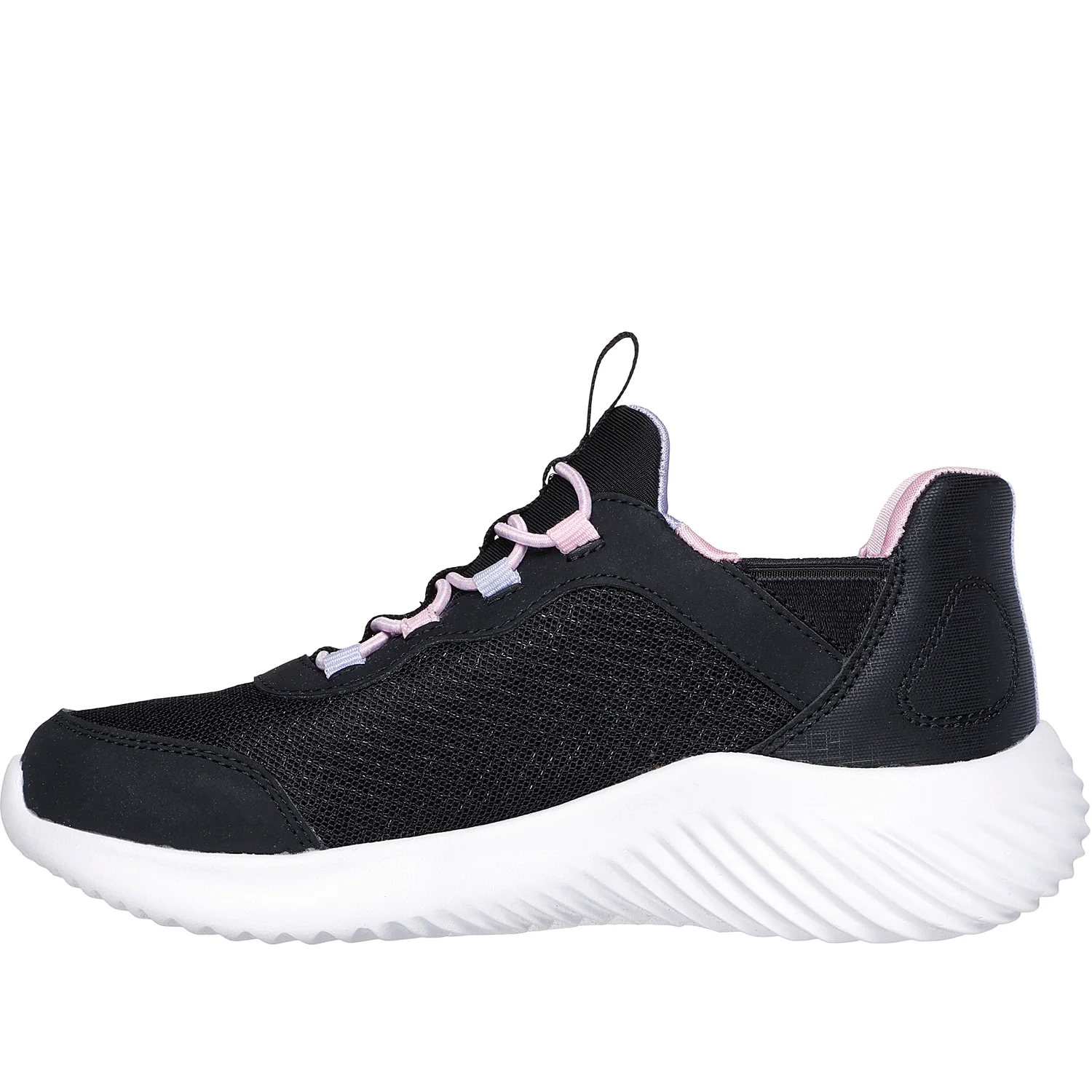 Bounder Simple Cute sneaker in tessuto ed ecopelle bambina nero - Image 3