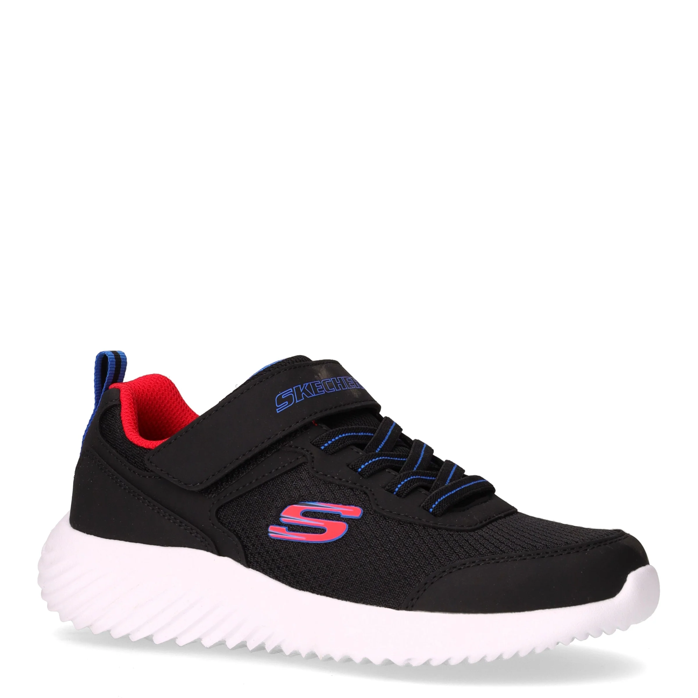Bounder Techros sneaker in tessuto ed ecopelle bambino nero - Image 2